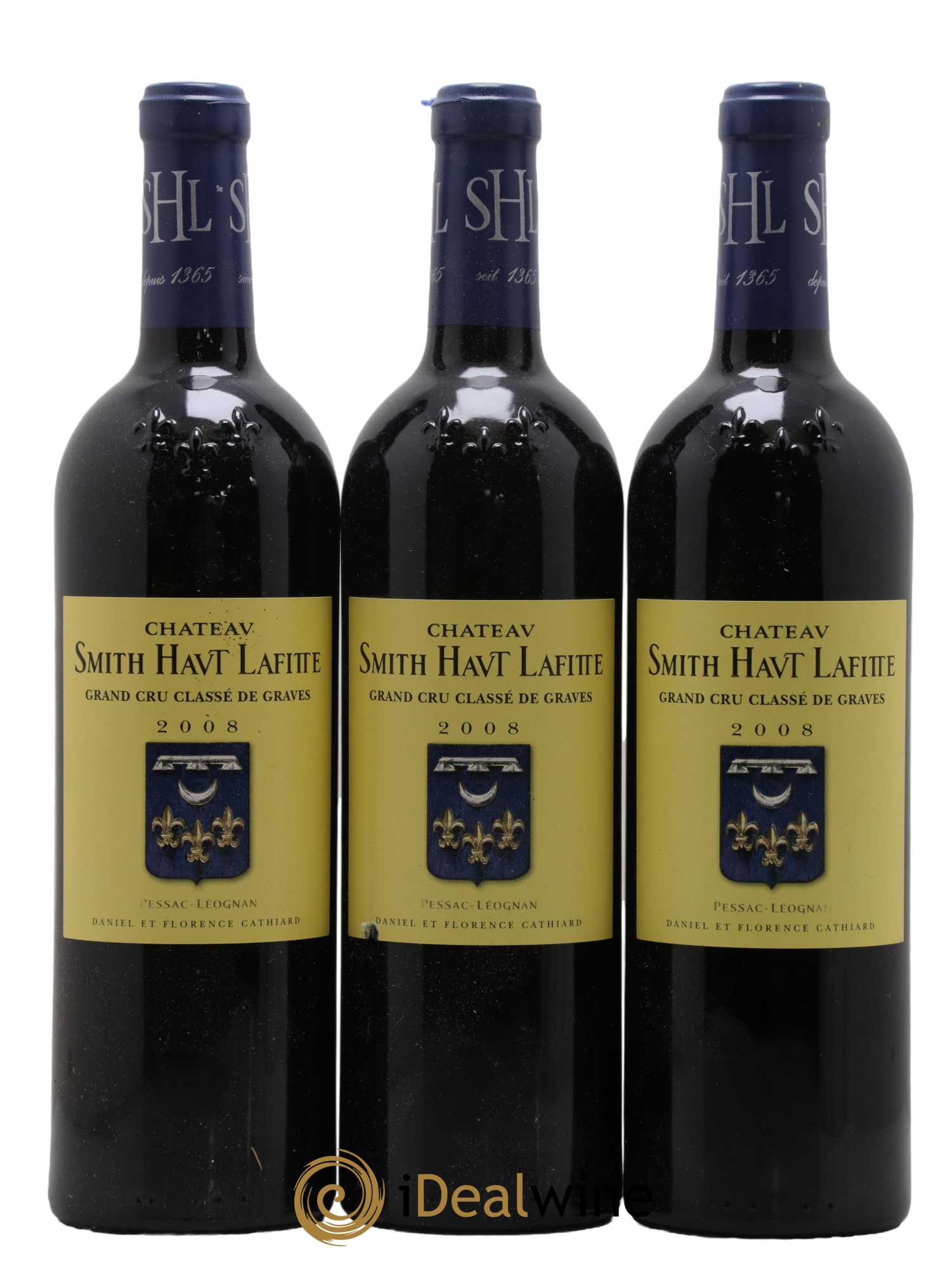 Château Smith Haut Lafitte Cru Classé de Graves 2008 - Lot de 3 bouteilles - 0