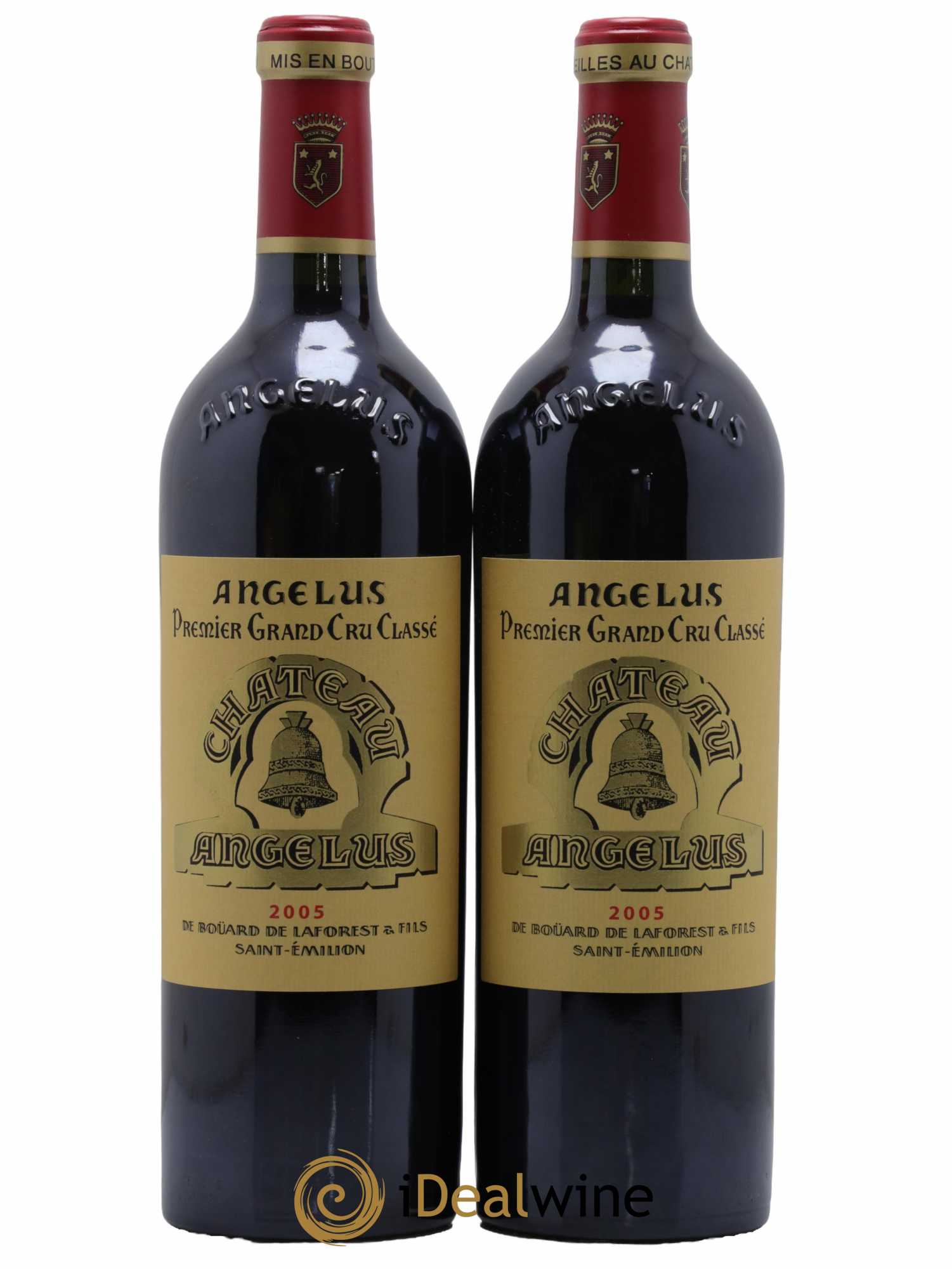 Château Angélus 1er Grand Cru Classé A 2005 - Lot de 2 bouteilles - 0