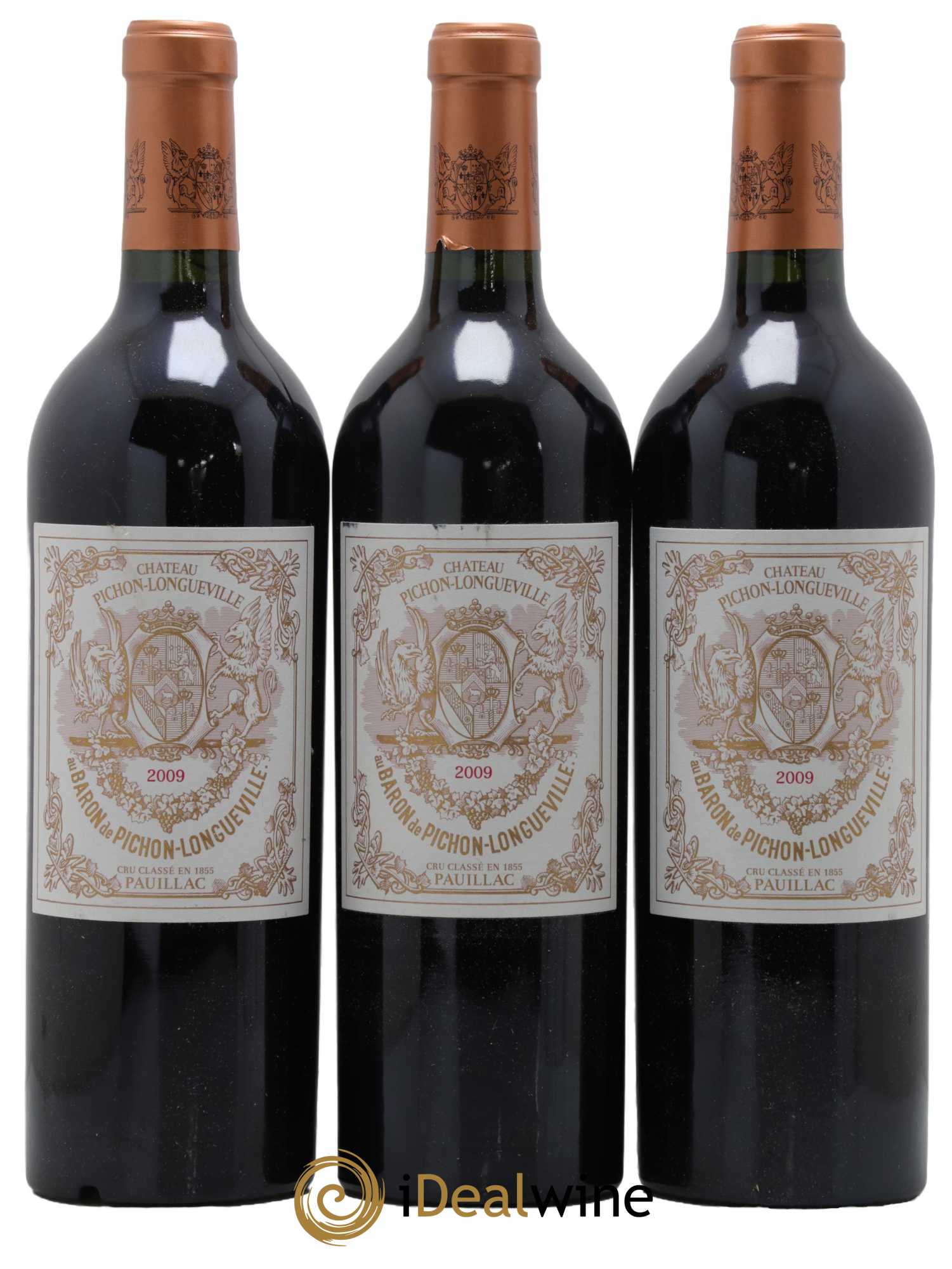 Pichon Longueville Baron 2ème Grand Cru Classé 2009 - Lot de 3 bouteilles - 0