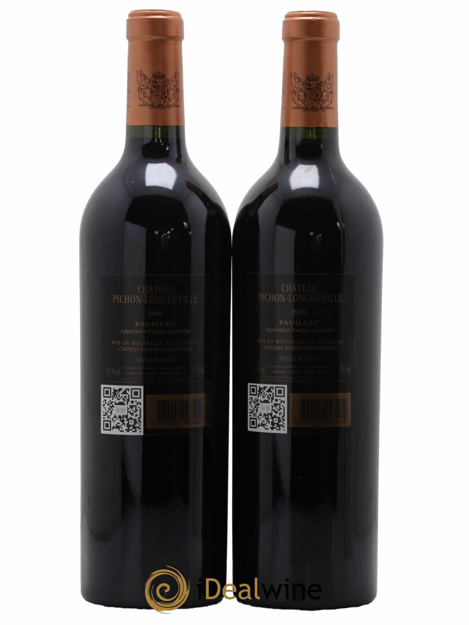 Pichon Longueville Baron 2ème Grand Cru Classé 2009 - Lot de 2 bouteilles - 1
