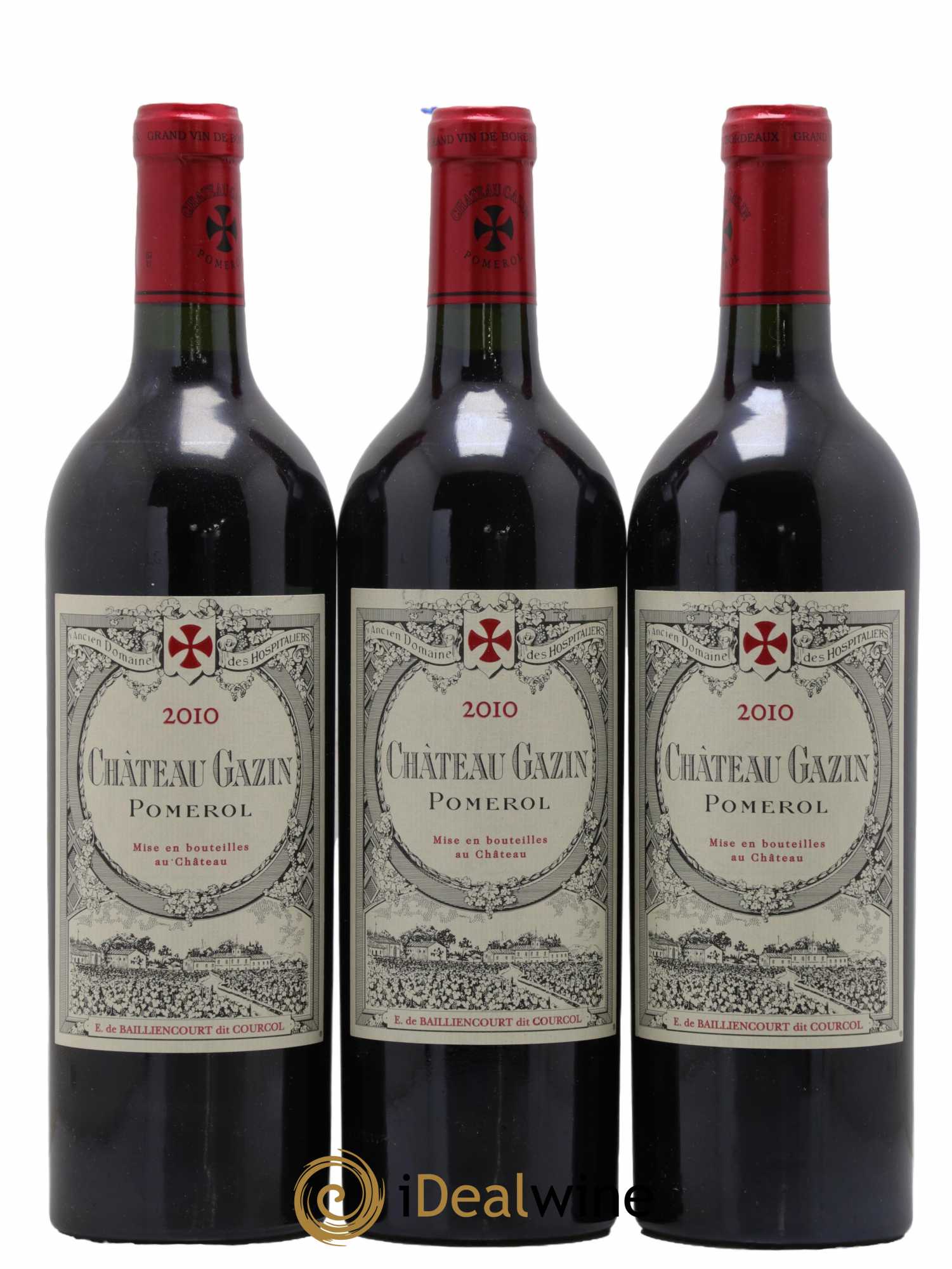 Château Gazin 2010 - Lot de 3 bouteilles - 0