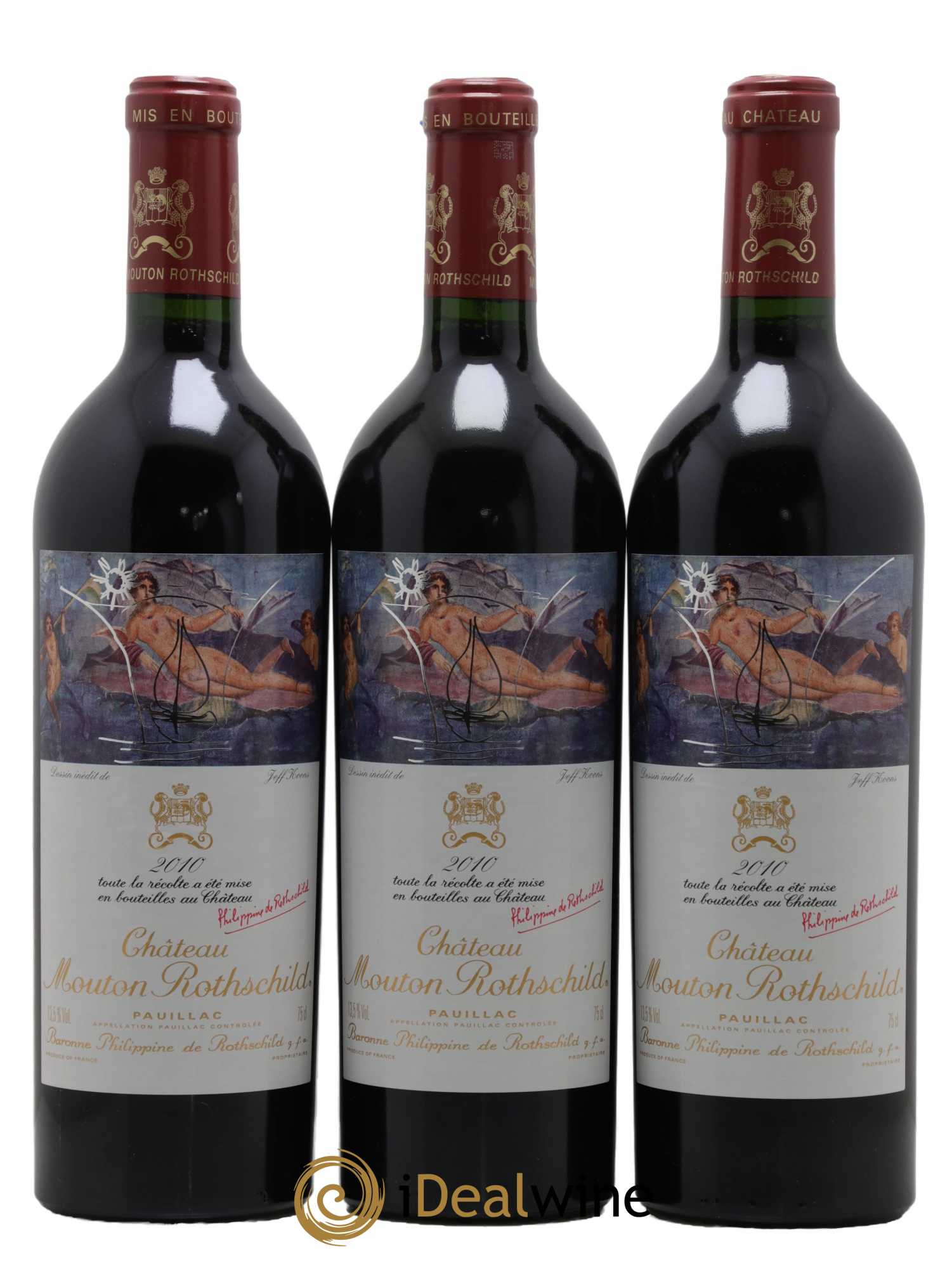 Château Mouton Rothschild 1er Grand Cru Classé 2010 - Lot de 6 bouteilles - 1