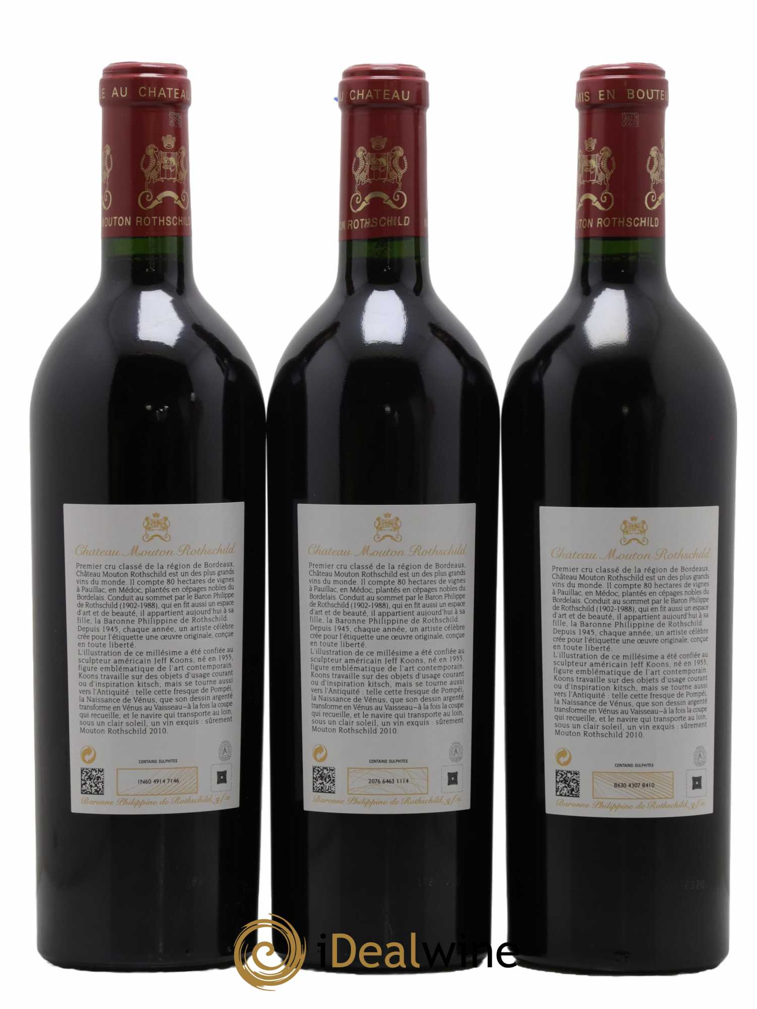 Château Mouton Rothschild 1er Grand Cru Classé 2010 - Lot de 6 bouteilles - 2