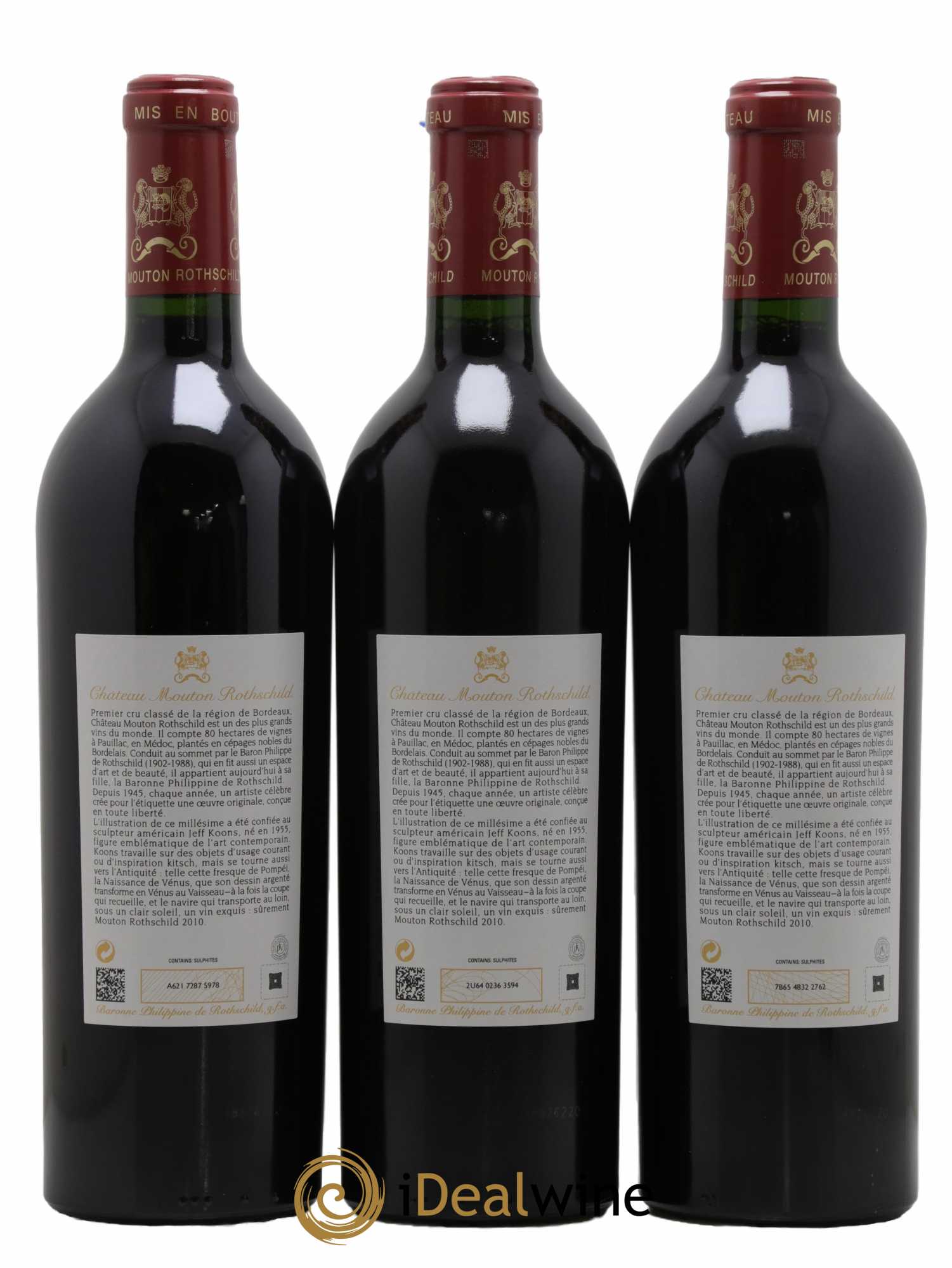 Château Mouton Rothschild 1er Grand Cru Classé 2010 - Lot de 6 bouteilles - 4