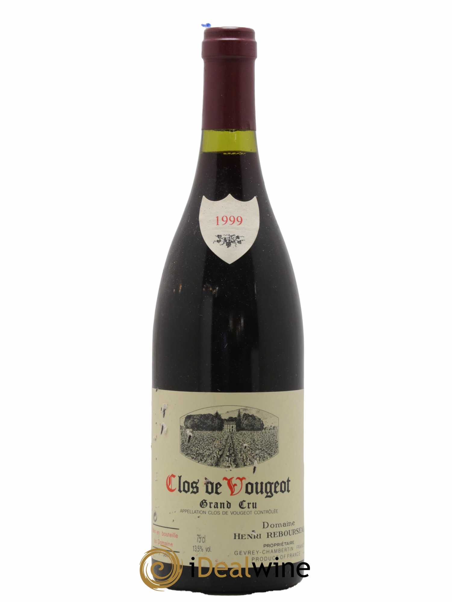 Clos de Vougeot Grand Cru Henri Rebourseau (Domaine) 1999 - Lot de 1 bouteille - 0