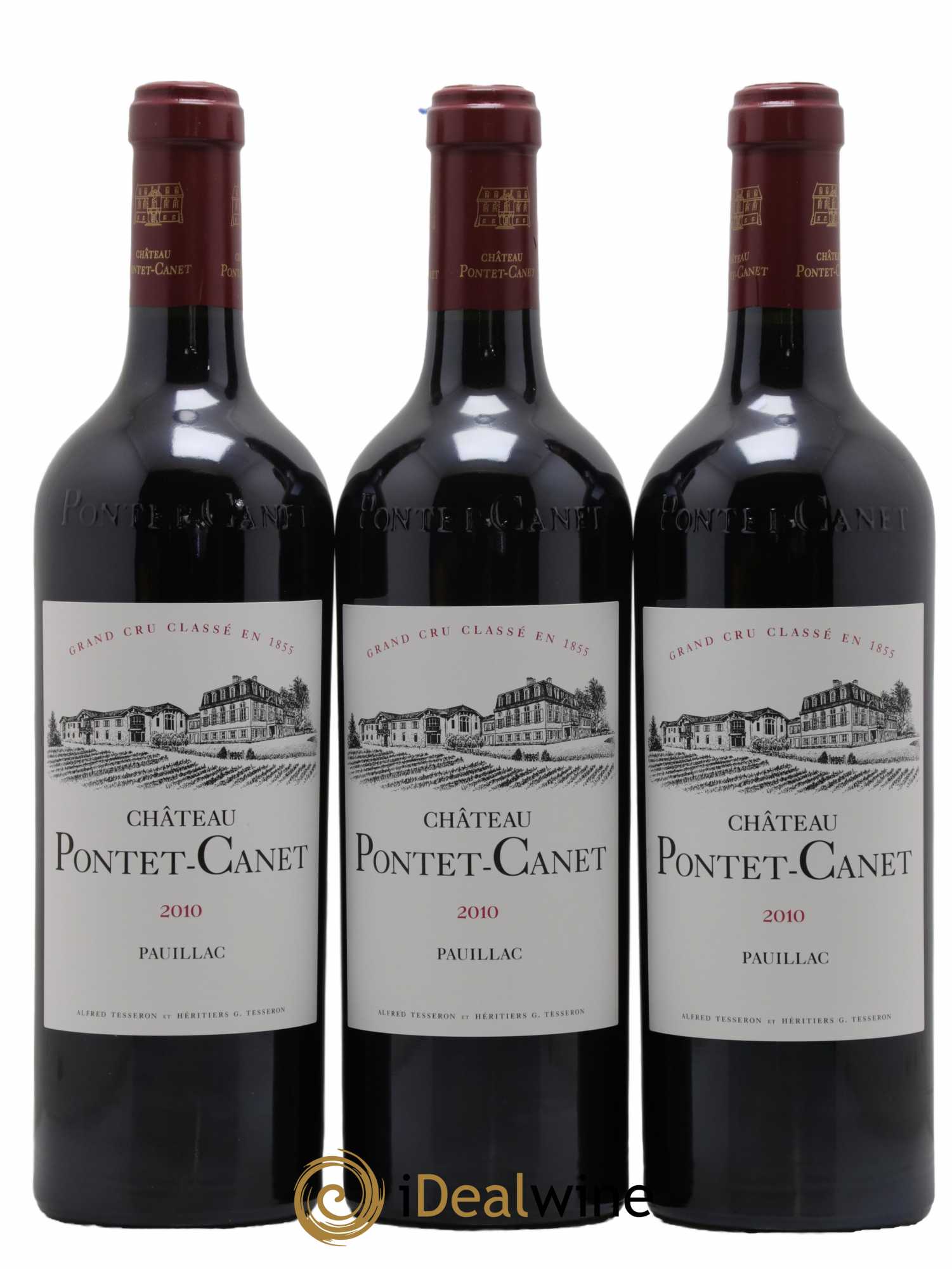Château Pontet Canet 5ème Grand Cru Classé 2010 - Lot de 6 bouteilles - 1