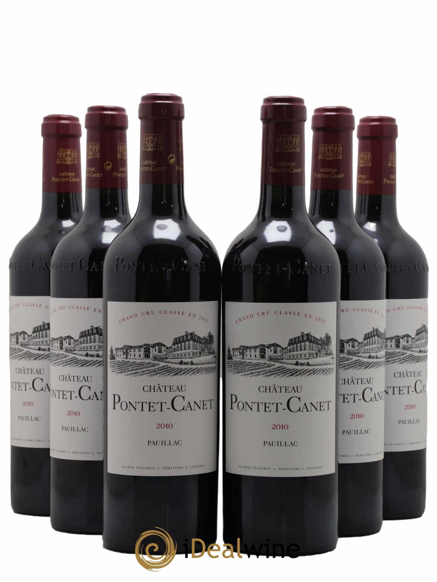 Château Pontet Canet 5ème Grand Cru Classé 2010 - Lot de 6 bouteilles - 0
