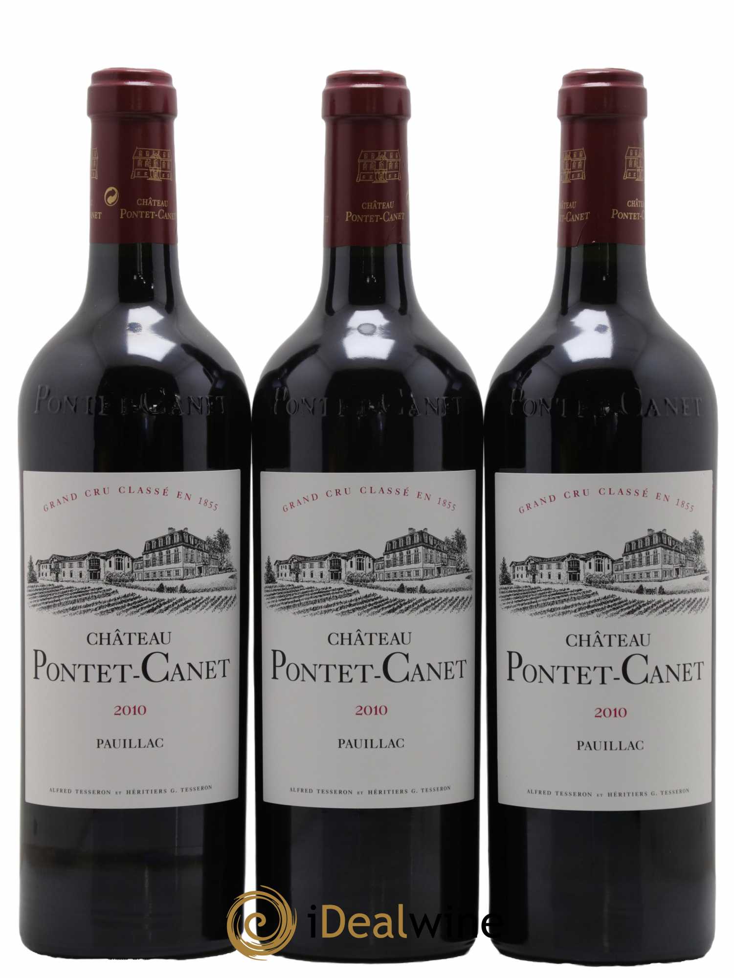 Château Pontet Canet 5ème Grand Cru Classé 2010 - Lot de 6 bouteilles - 1