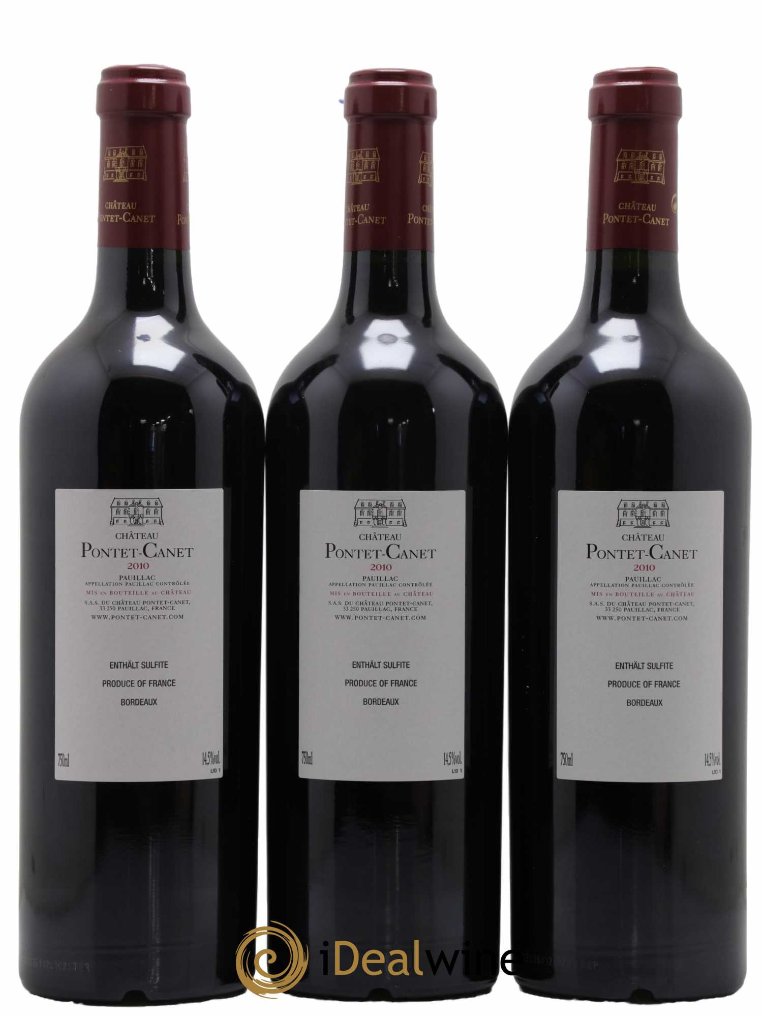Château Pontet Canet 5ème Grand Cru Classé 2010 - Lot de 6 bouteilles - 2