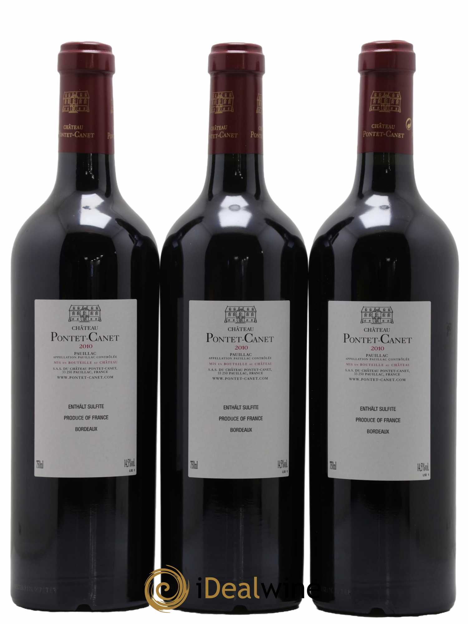 Château Pontet Canet 5ème Grand Cru Classé 2010 - Lot de 6 bouteilles - 4
