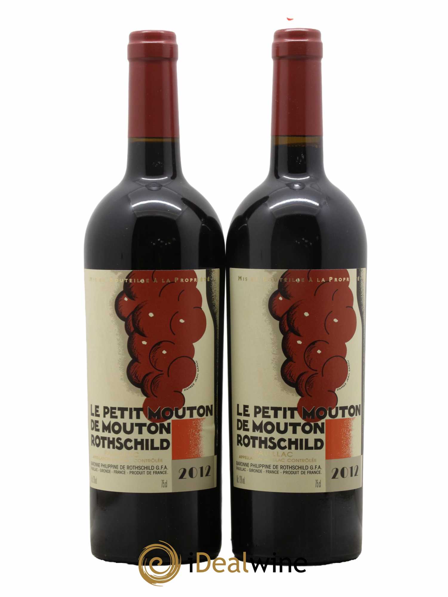 Petit Mouton Second Vin 2012 - Lot de 2 bouteilles - 0