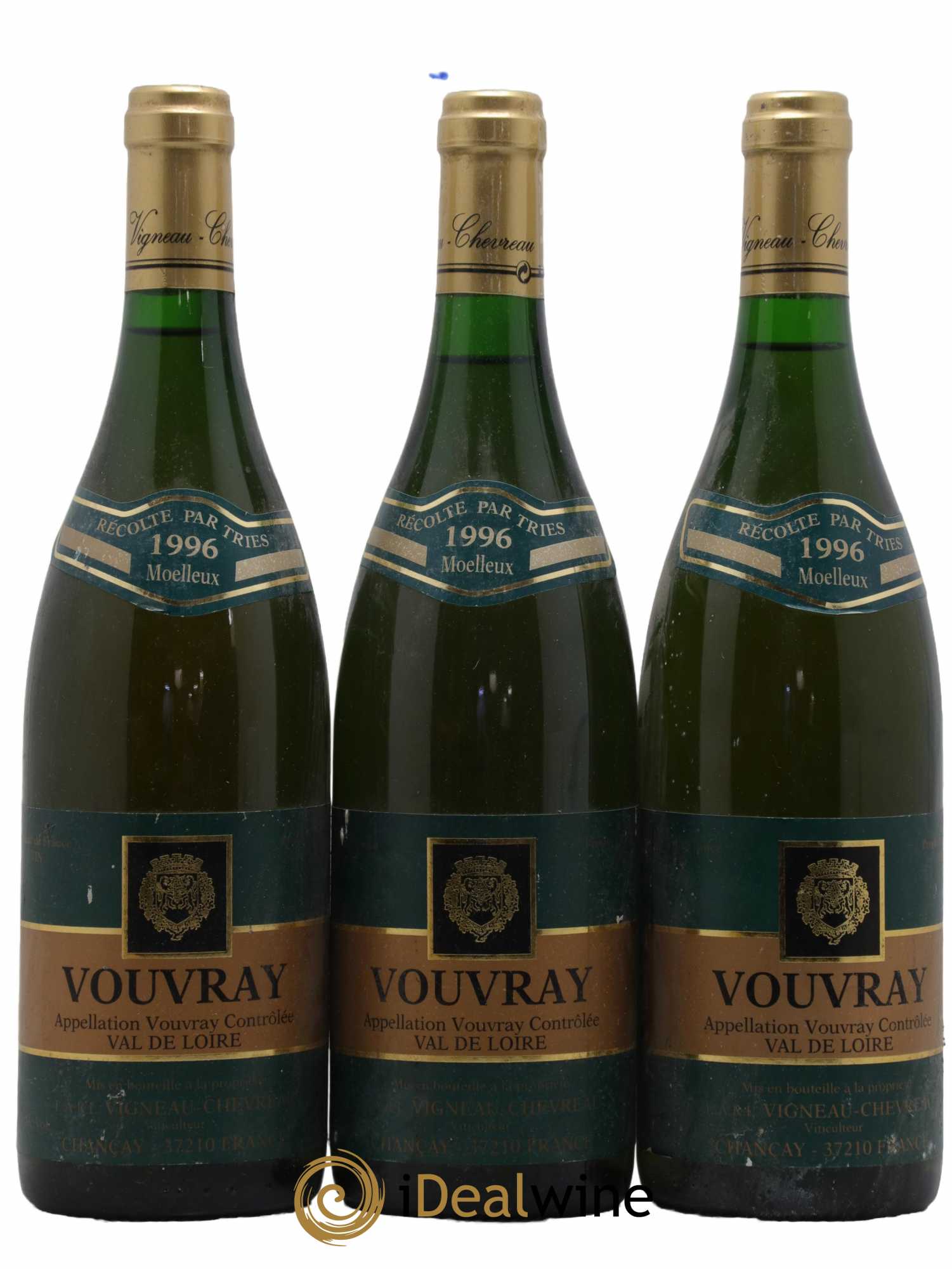 Vouvray Domaine Vigneau Chevreau 1996 - Lotto di 3 bottiglie - 0