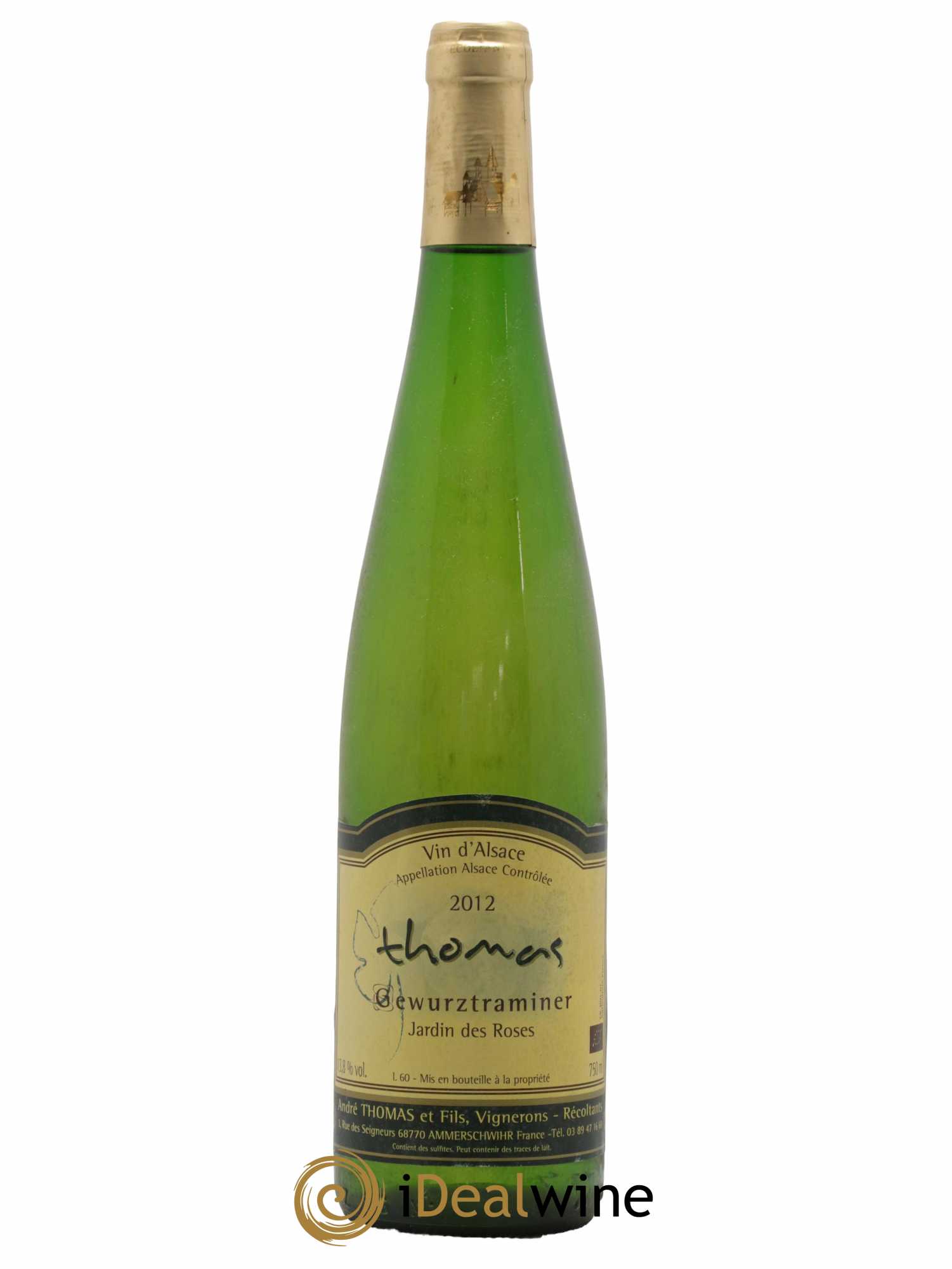 Alsace Gewurztraminer Jardin des Roses Domaine Thomas 2012 - Lot de 1 bouteille - 0