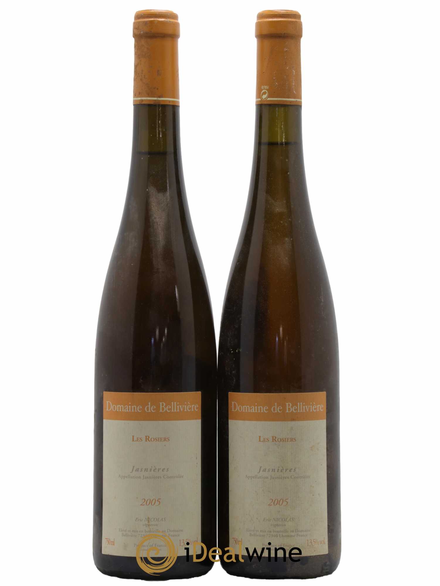 Jasnières Les Rosiers Domaine de Bellivière 2005 - Lot de 2 bouteilles - 0
