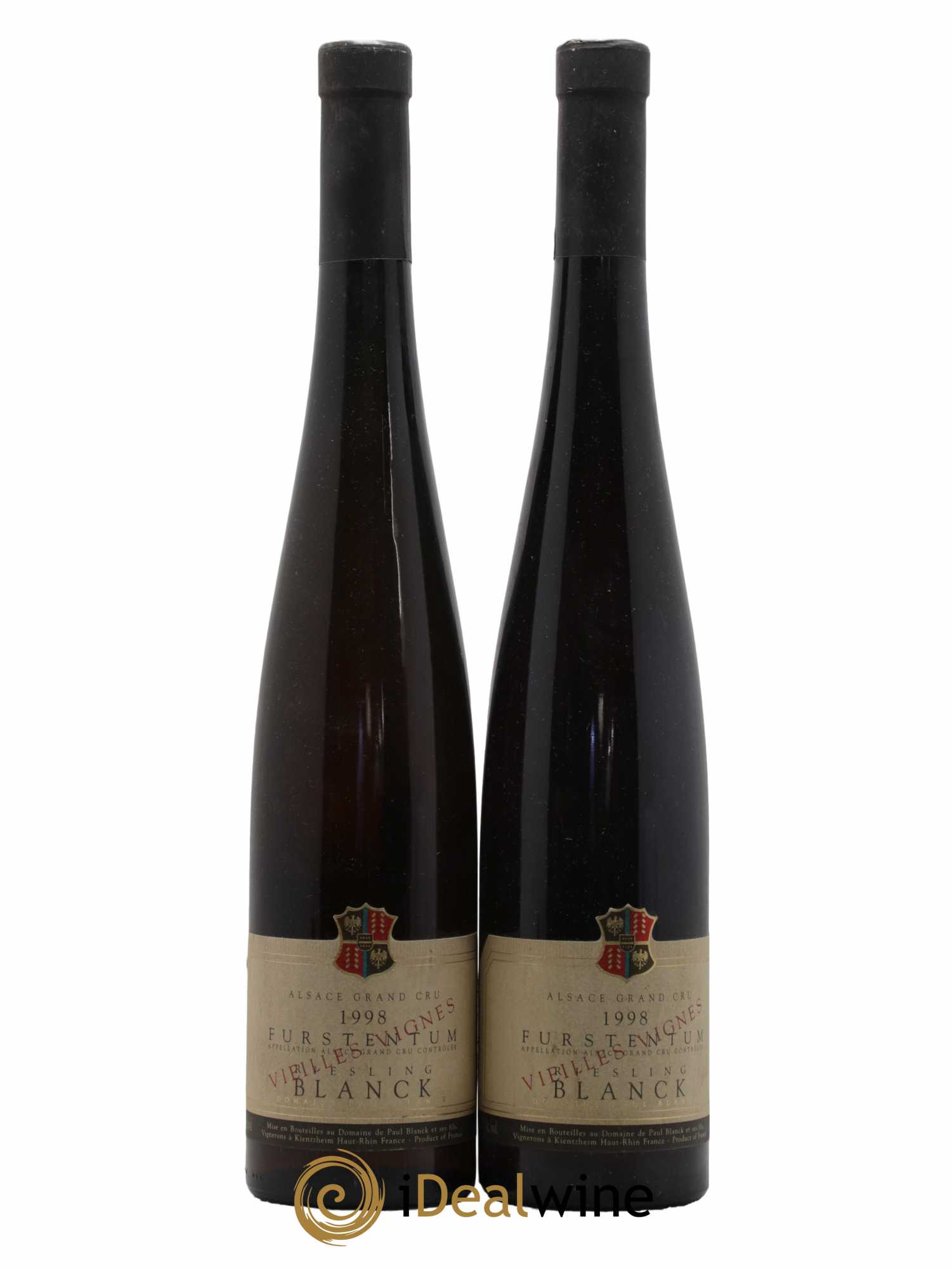 Alsace Grand Cru Furstentum Riesling Vieilles Vignes Domaine Blanck 1998 - Lot de 2 bouteilles - 0