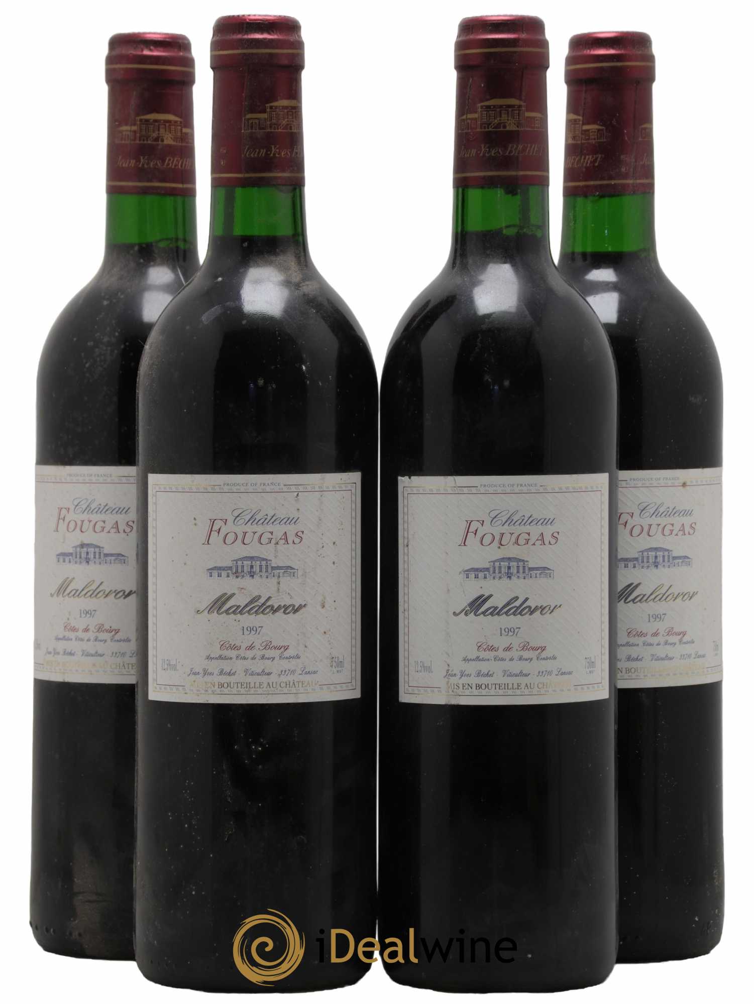 Château Fougas Maldoror 1997 - Lot de 4 bouteilles - 0