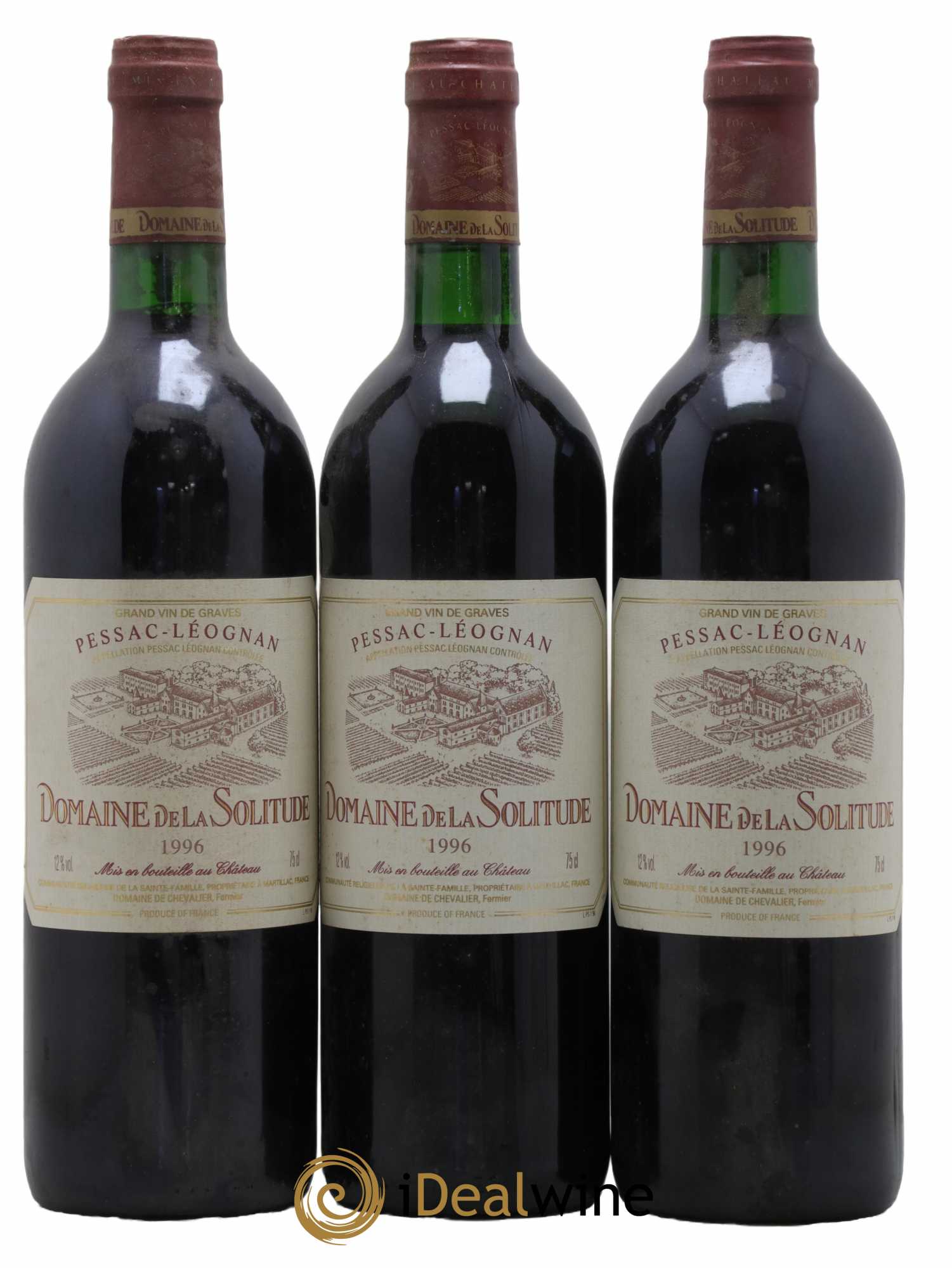 Domaine de la Solitude 1996 - Lot de 3 bouteilles - 0