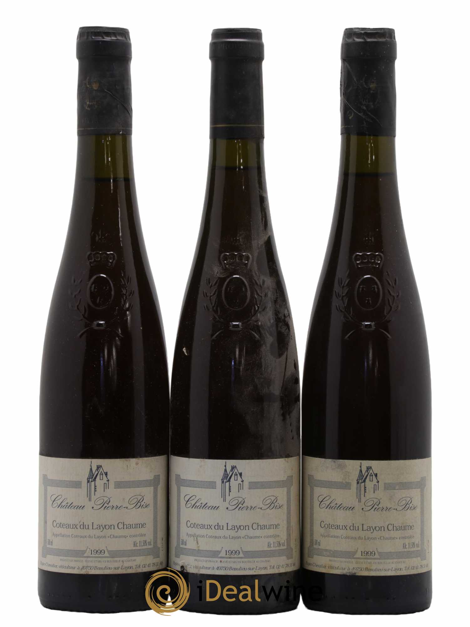 Coteaux du Layon Chaume Château Pierre Bise 50cl 1999 - Lotto di 3 bottiglie - 0