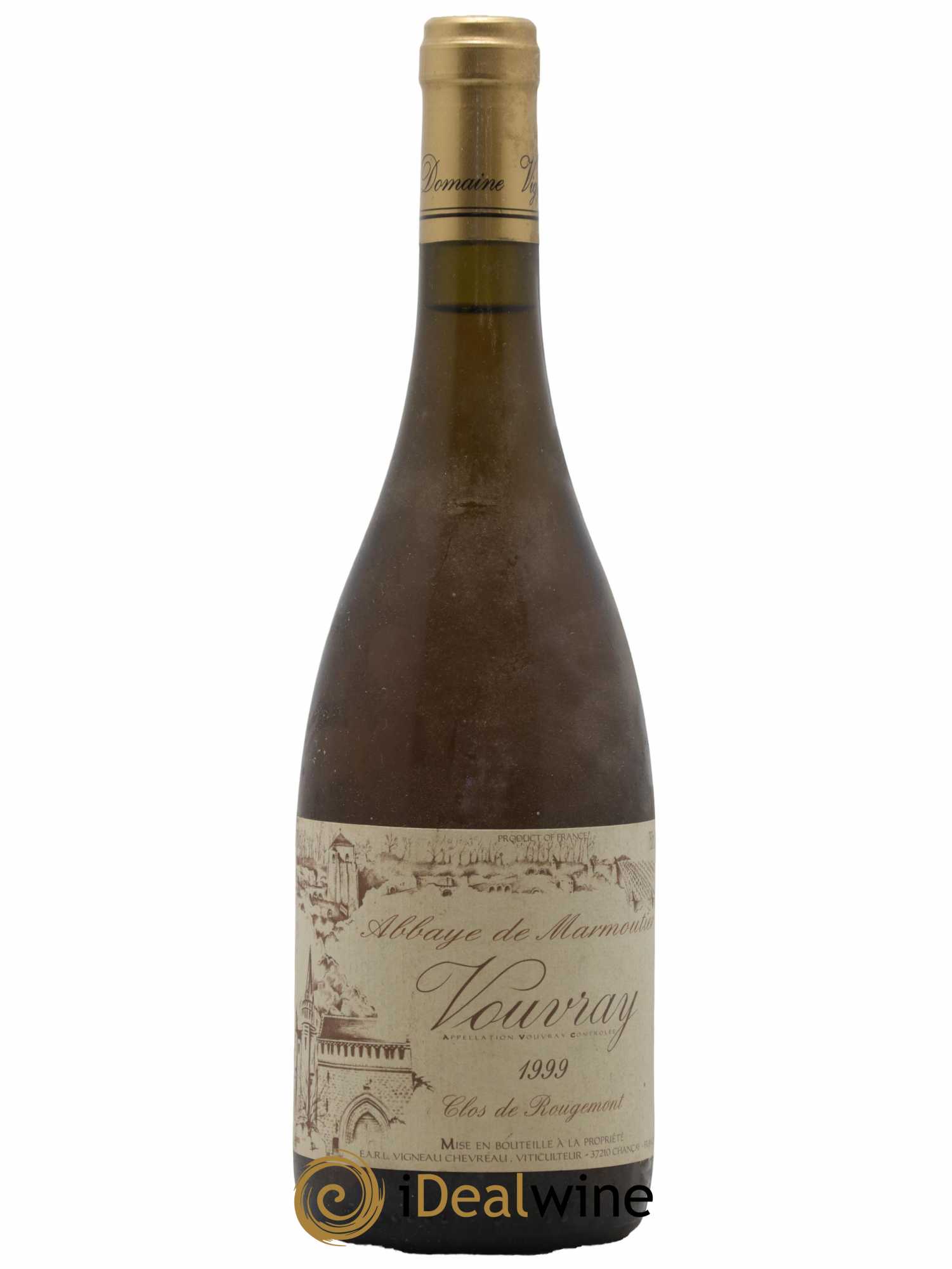 Vouvray Clos De Rougemont Domaine Vigneau Chevreau 1999 - Lot de 1 bouteille - 0