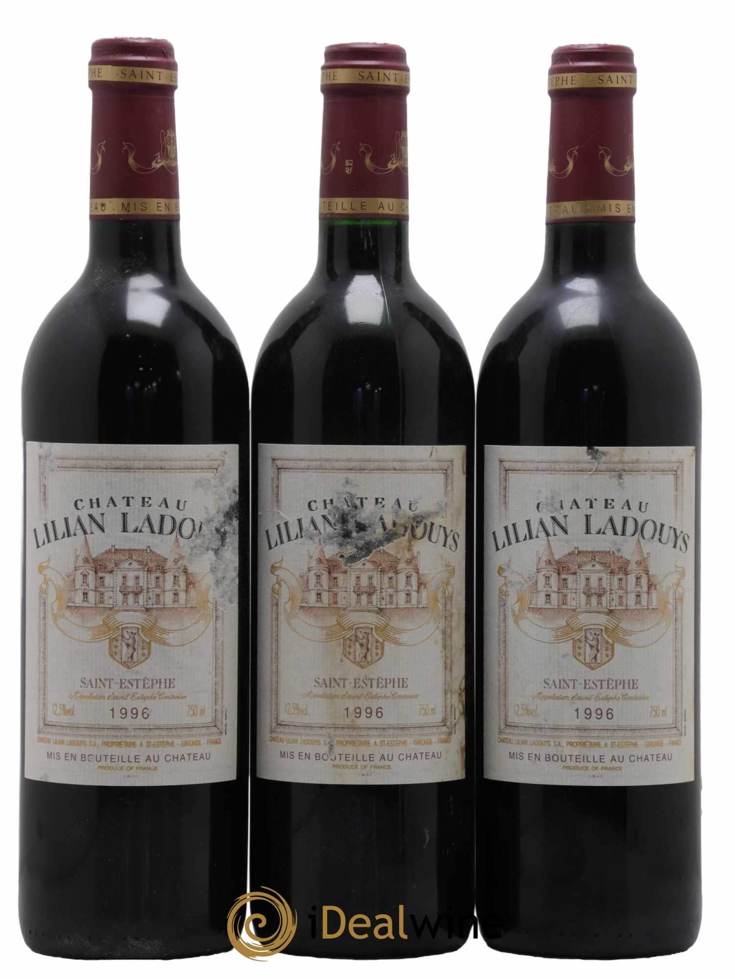 Château Lilian Ladouys Cru Bourgeois 1996 - Lot of 12 bottles - 3