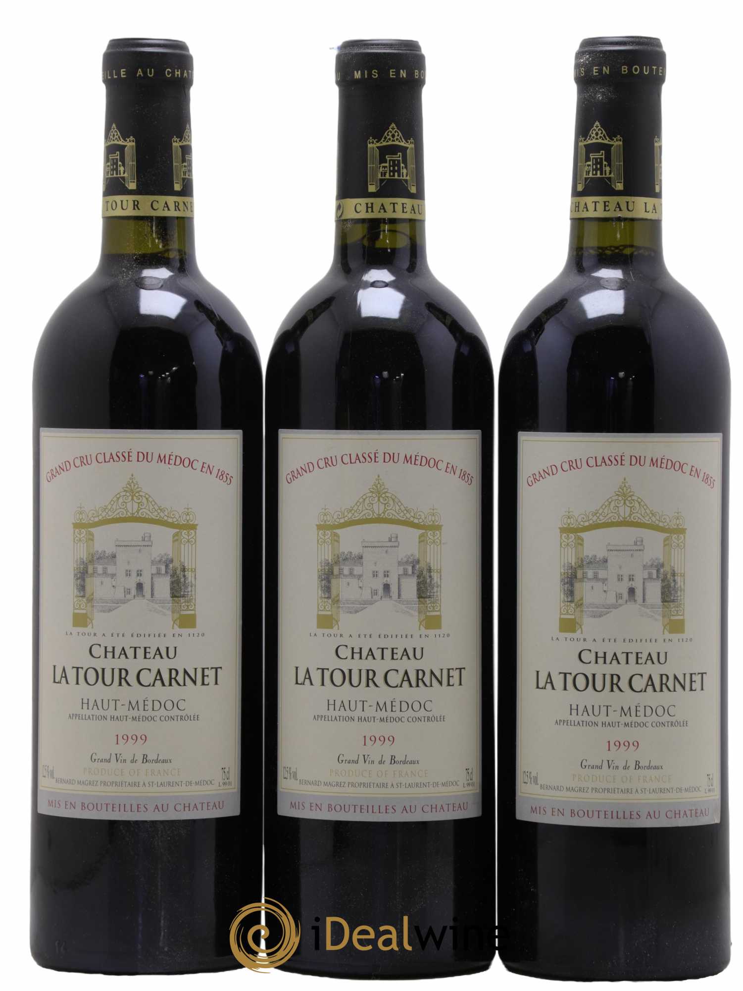 Château la Tour Carnet 4ème Grand Cru Classé 1999 - Lot of 12 bottles - 2