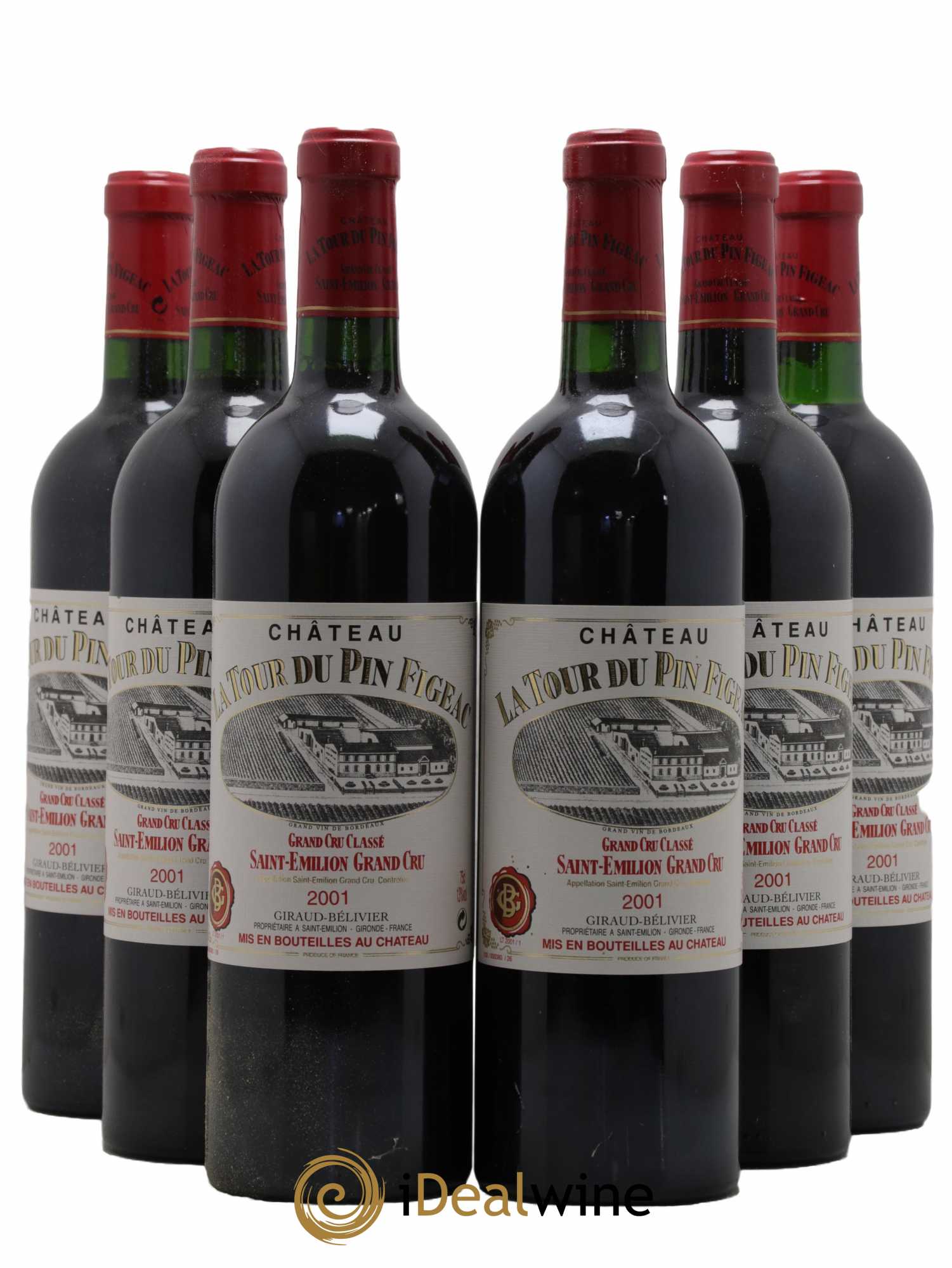 Château la Tour du Pin Figeac 2001 - Lot de 6 bouteilles - 0