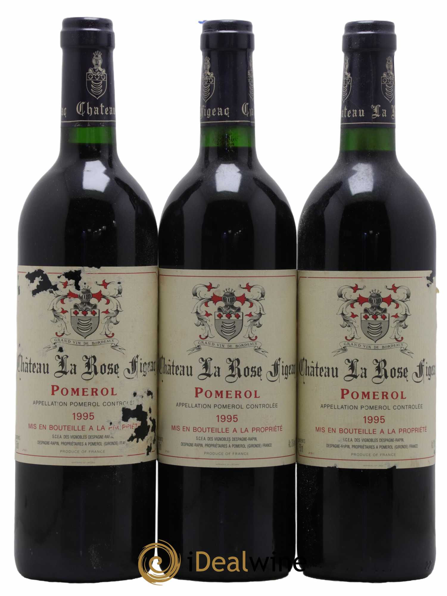 Château la Rose Figeac 1995 - Lot de 12 bouteilles - 1