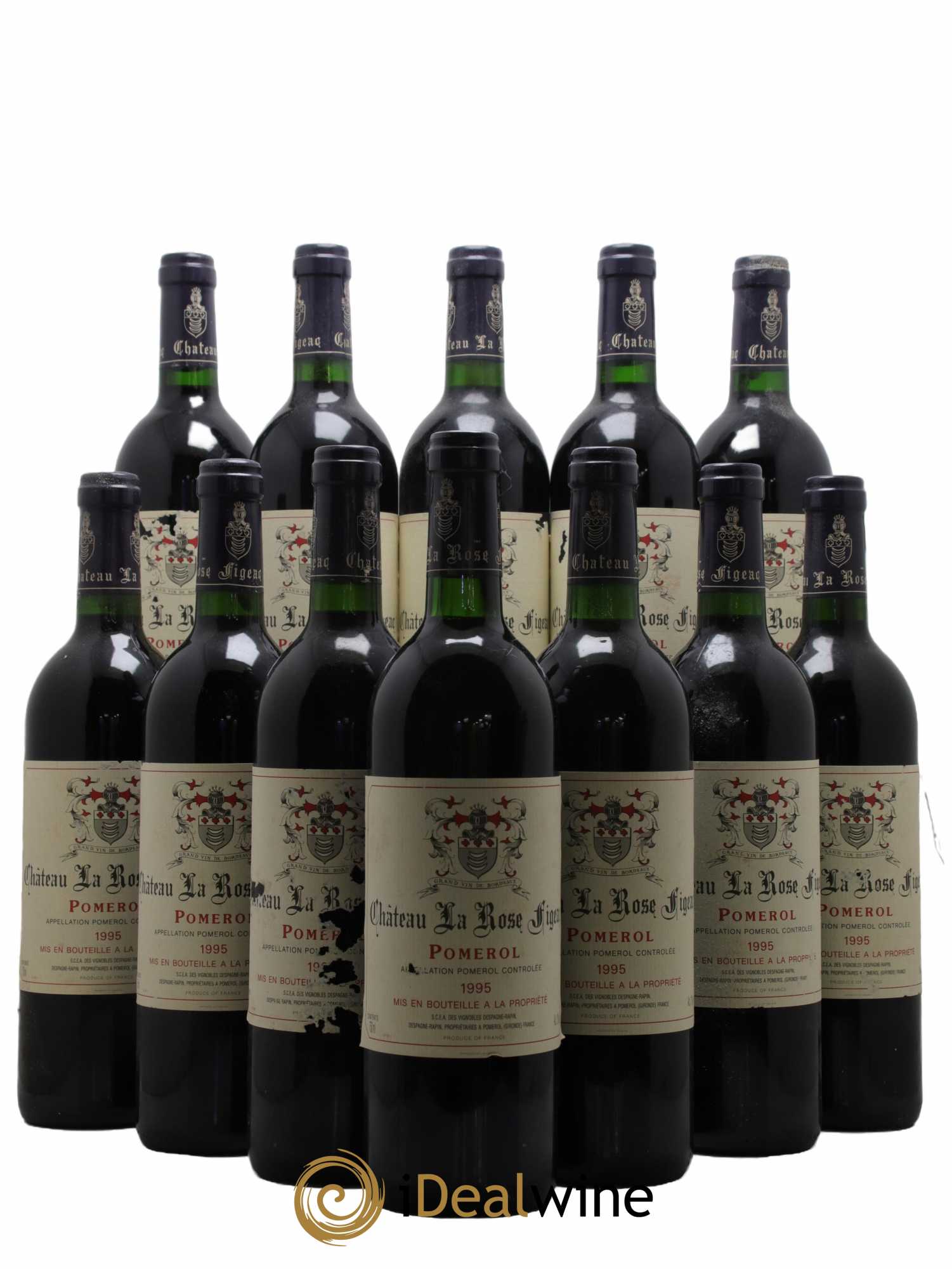 Château la Rose Figeac 1995 - Lot de 12 bouteilles - 0