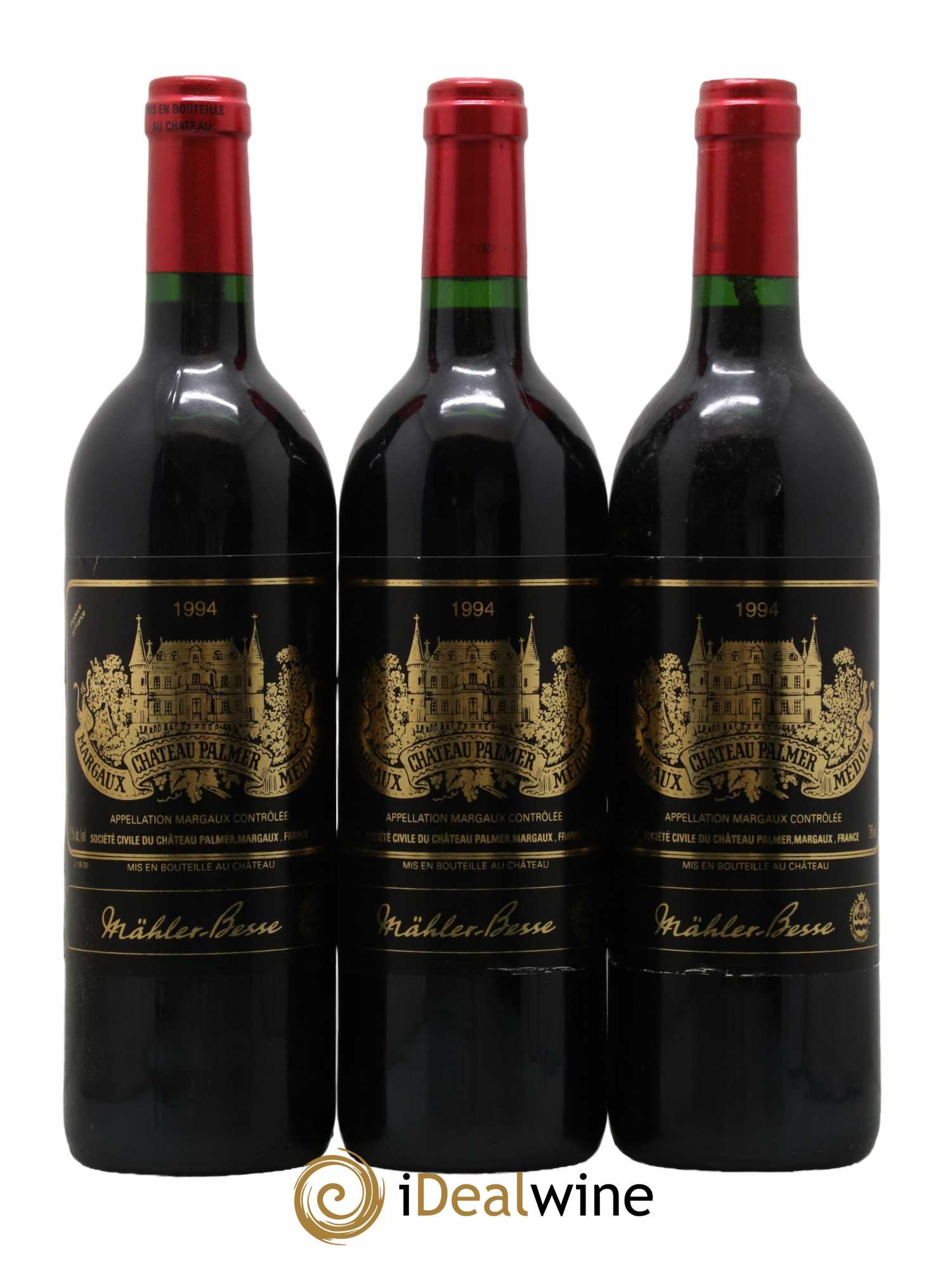 Château Palmer 3ème Grand Cru Classé 1994 - Lot de 3 bouteilles - 0