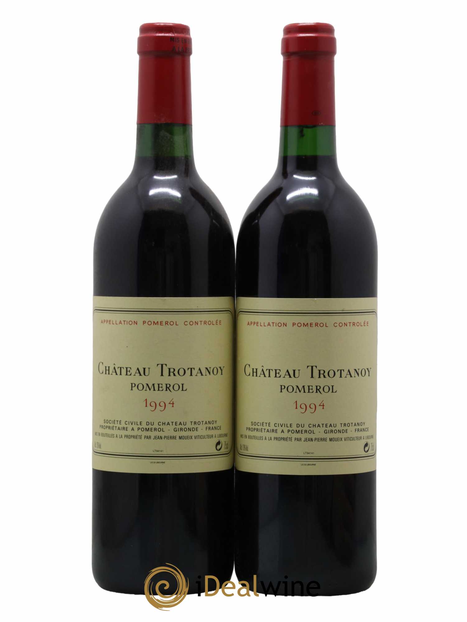 Château Trotanoy 1994 - Lot de 2 bouteilles - 0