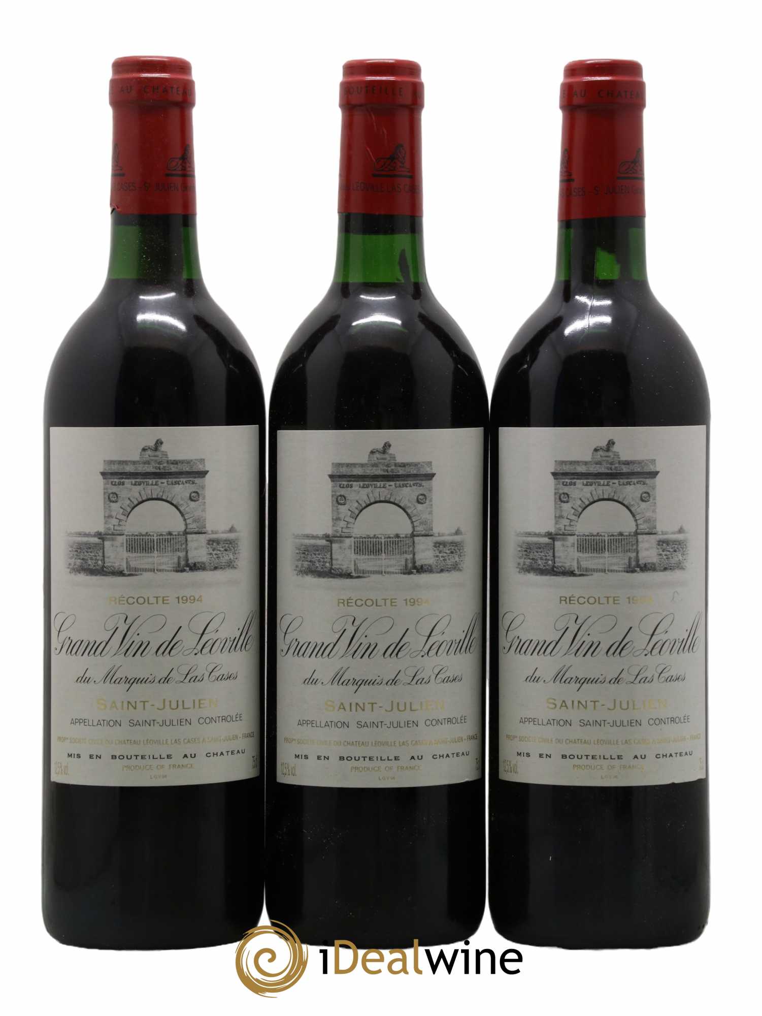 Château Léoville Las Cases 2ème Grand Cru Classé 1994 - Lot de 3 bouteilles - 0