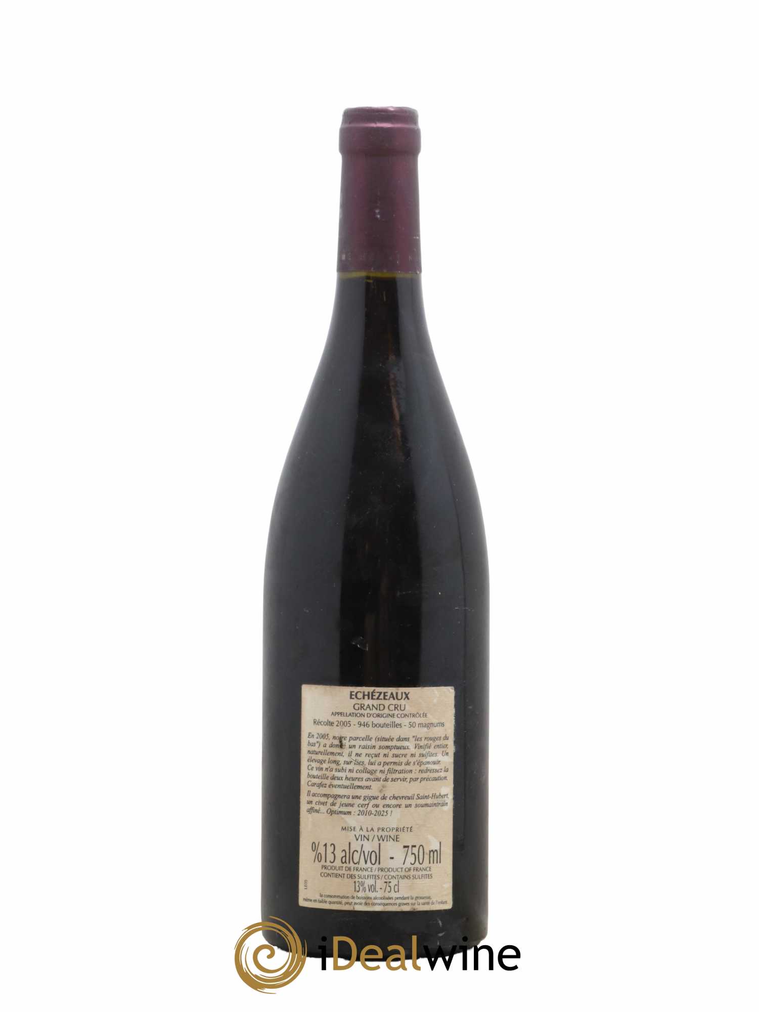 Echezeaux Grand Cru Naudin-Ferrand (Domaine) 2005 - Lot de 1 bouteille - 1