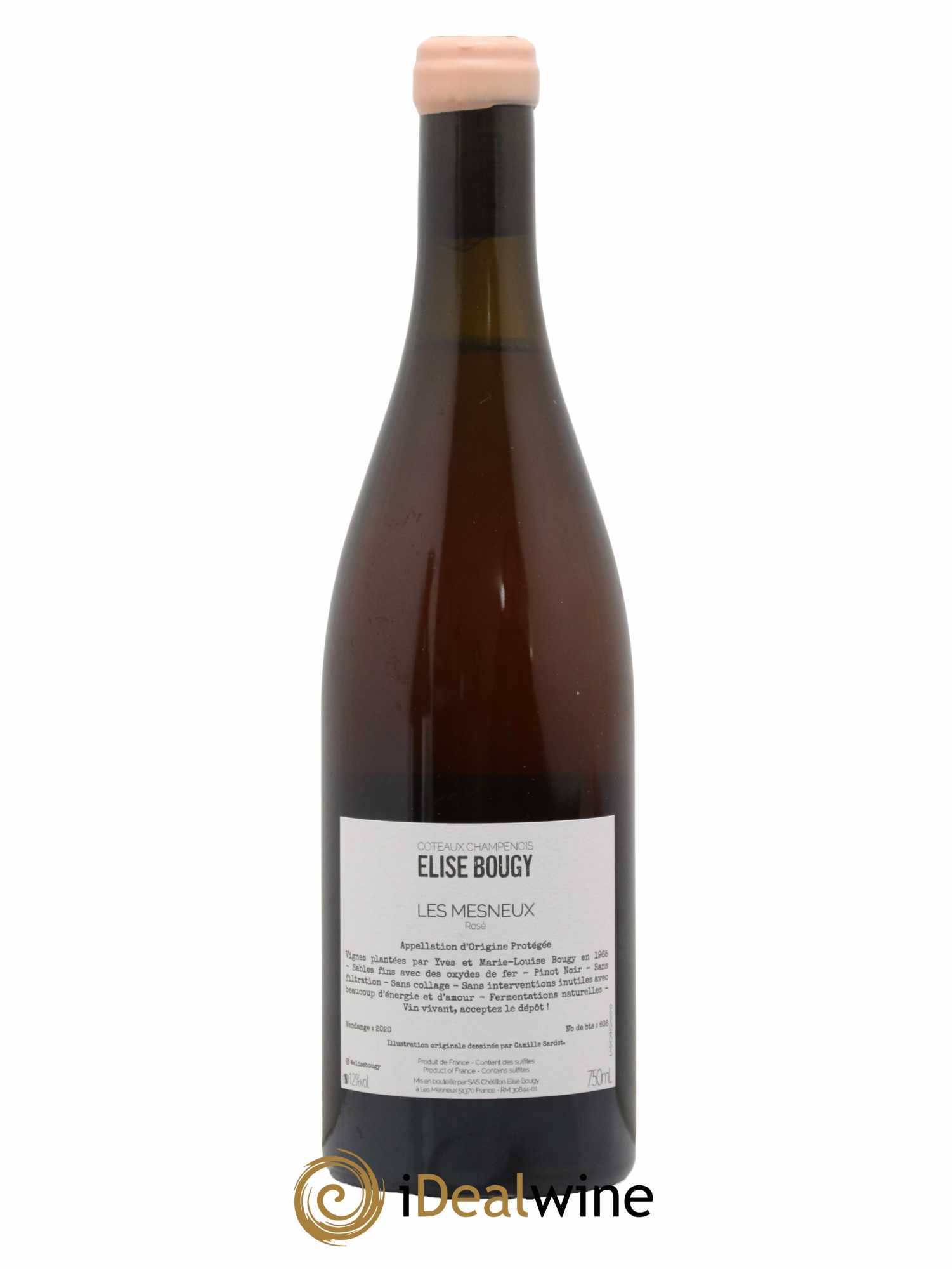 Coteaux Champenois Les Mesneux Elise Bougy 2020 - Lot de 1 bouteille - 1