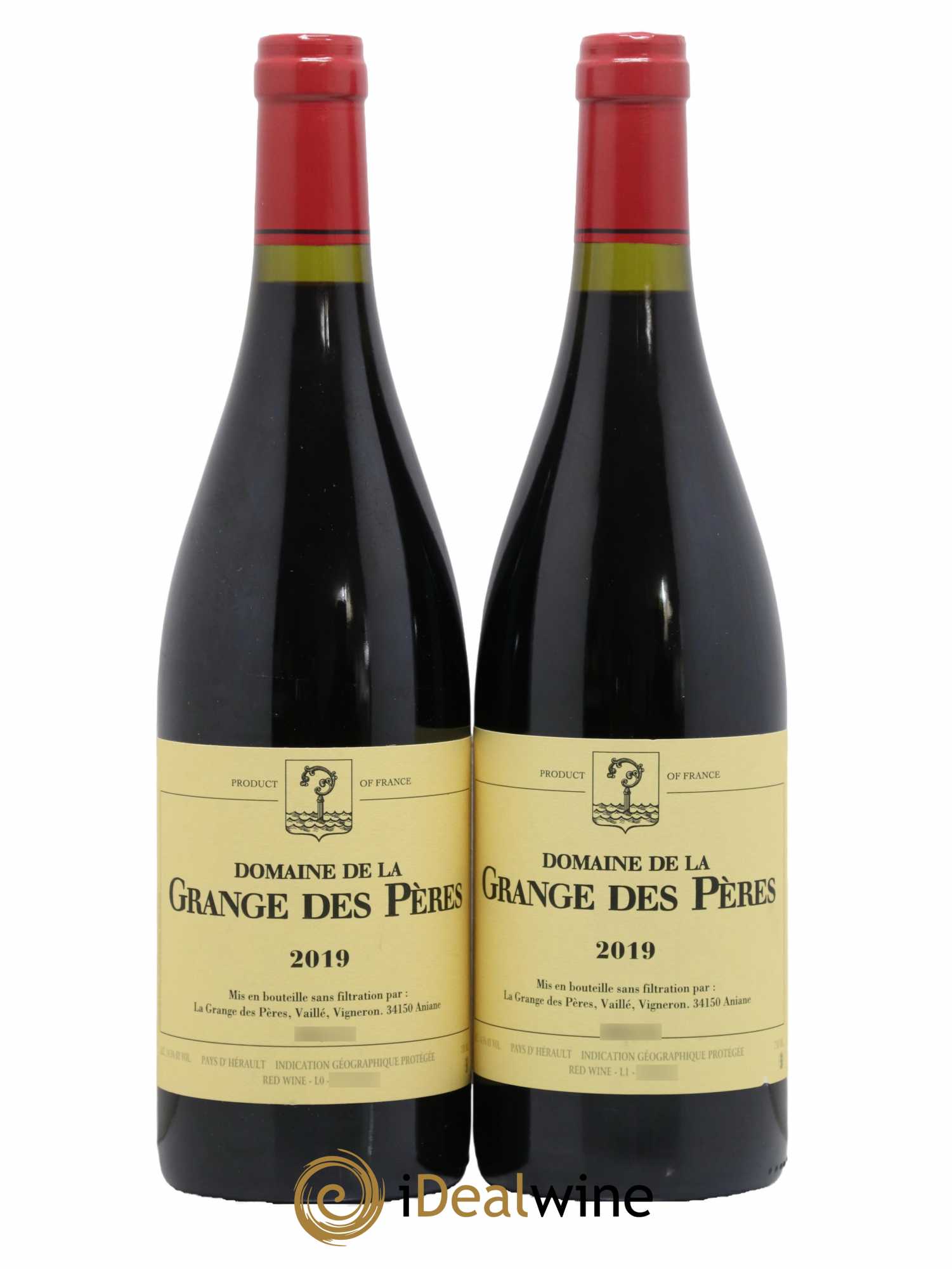 Pays d'Hérault Grange des Pères Laurent Vaillé 2019 - Lot de 2 bouteilles - 0