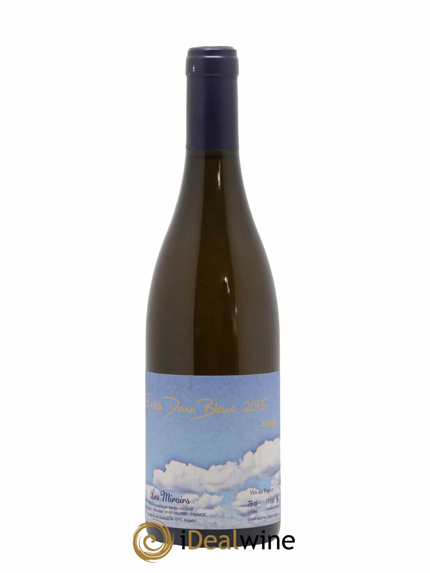 Vin de France Entre deux bleus Inné Kenjiro Kagami - Domaine des Miroirs 2015 - Lot de 1 bouteille - 0