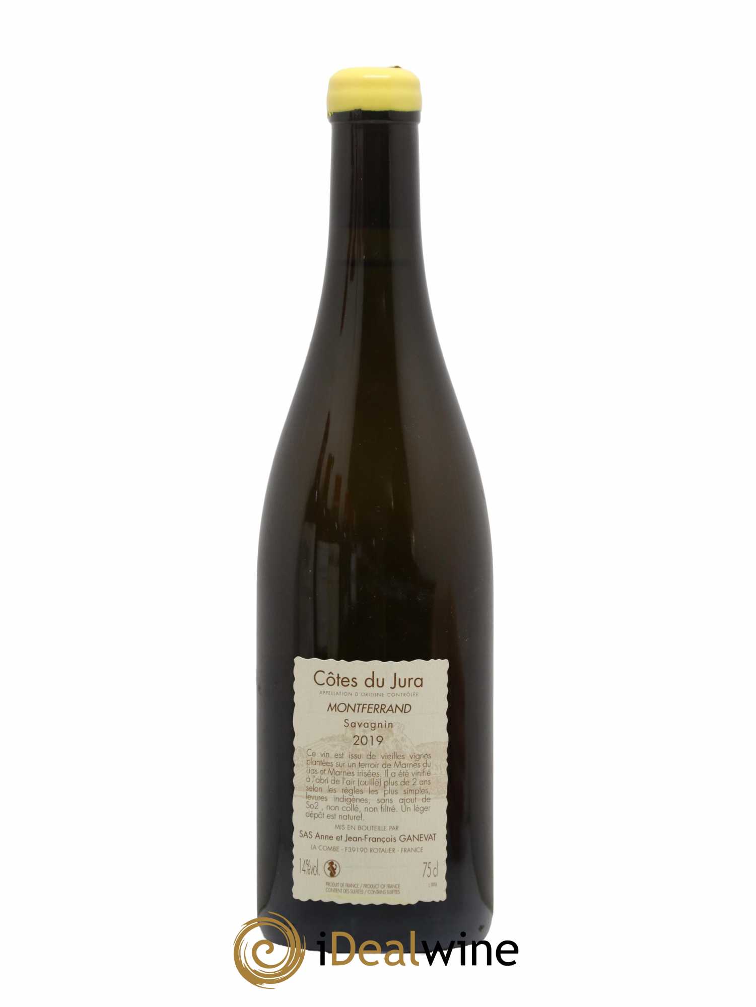 Côtes du Jura Montferrand savagnin Anne et Jean François Ganevat 2019 - Lot de 1 bouteille - 1