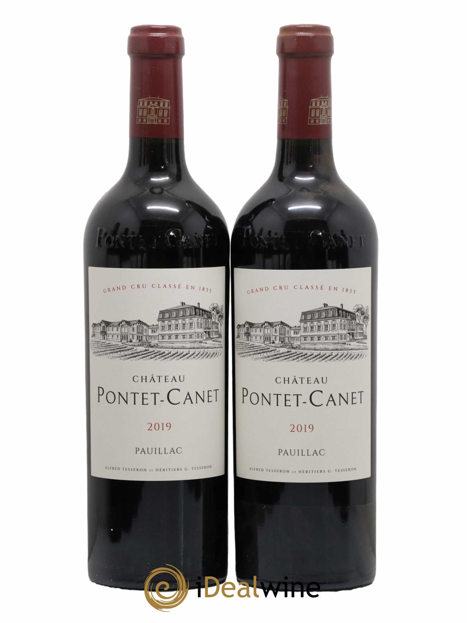 Château Pontet Canet 5ème Grand Cru Classé 2019 - Lot de 2 bouteilles - 0