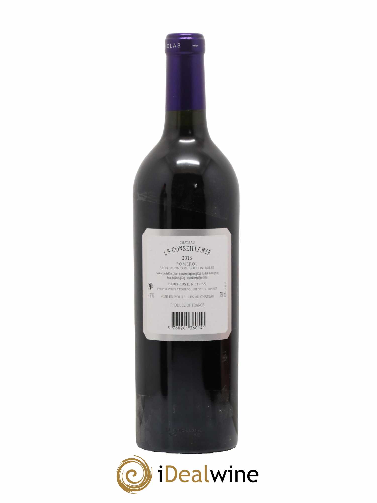 Château la Conseillante 2016 - Lot de 1 bouteille - 1