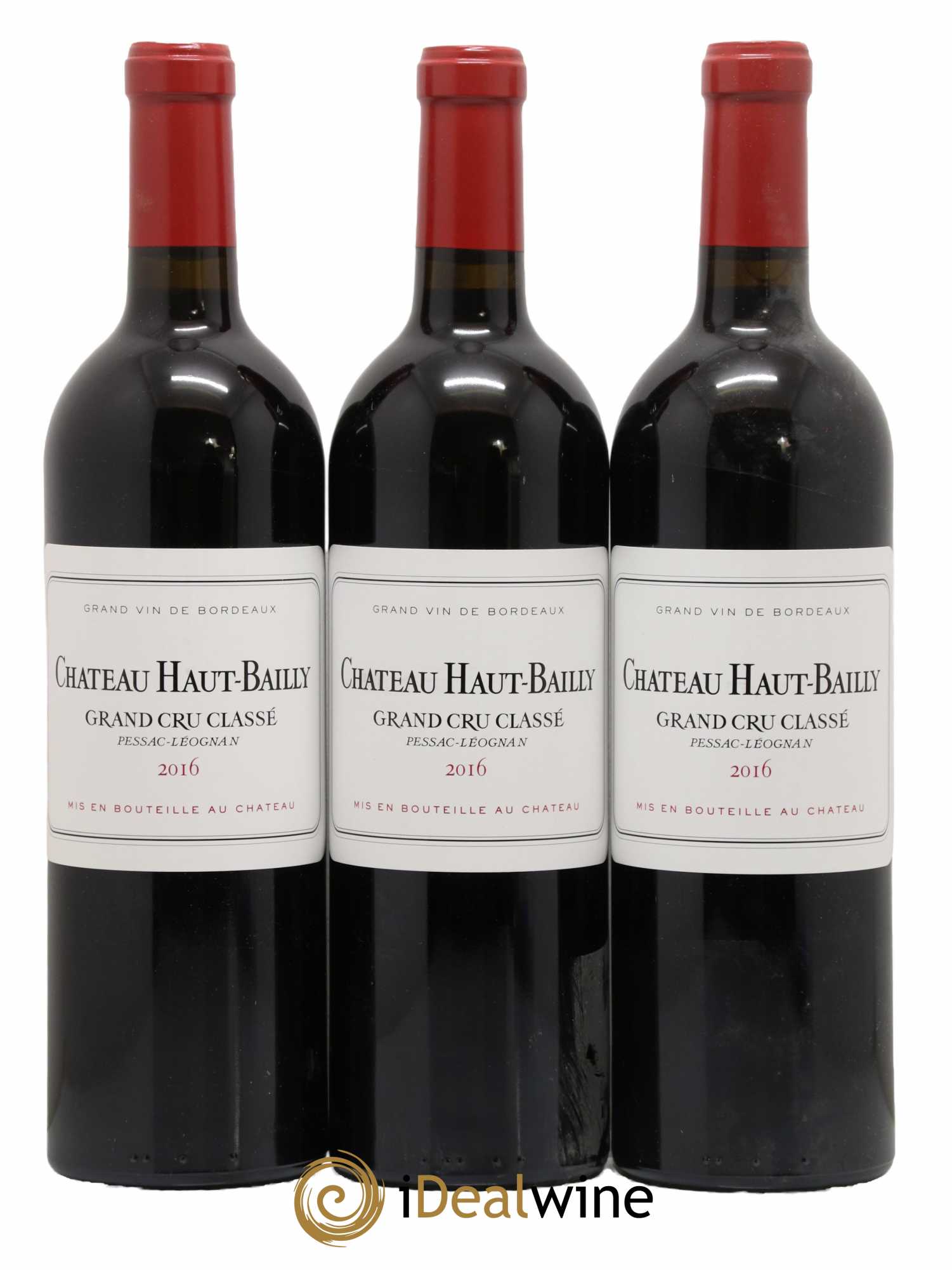 Château Haut-Bailly Cru Classé de Graves 2016 - Lot de 3 bouteilles - 0