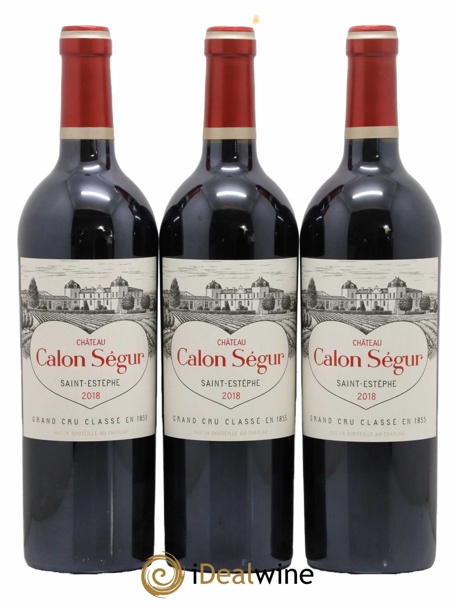 Château Calon Ségur 3ème Grand Cru Classé 2018 - Lot de 3 bouteilles - 0