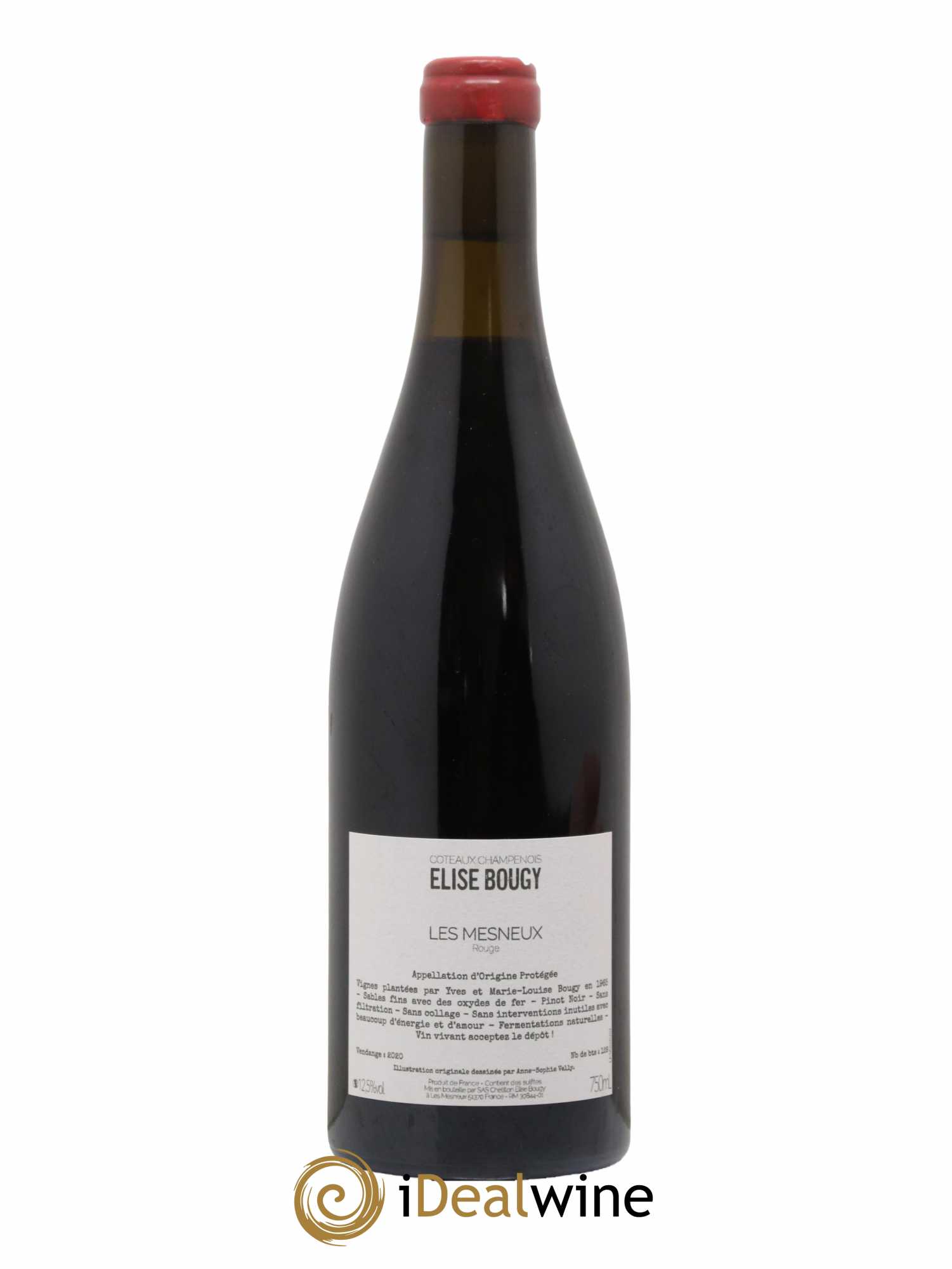Coteaux Champenois Les Culottées Elise Bougy 2020 - Lot de 1 bouteille - 1