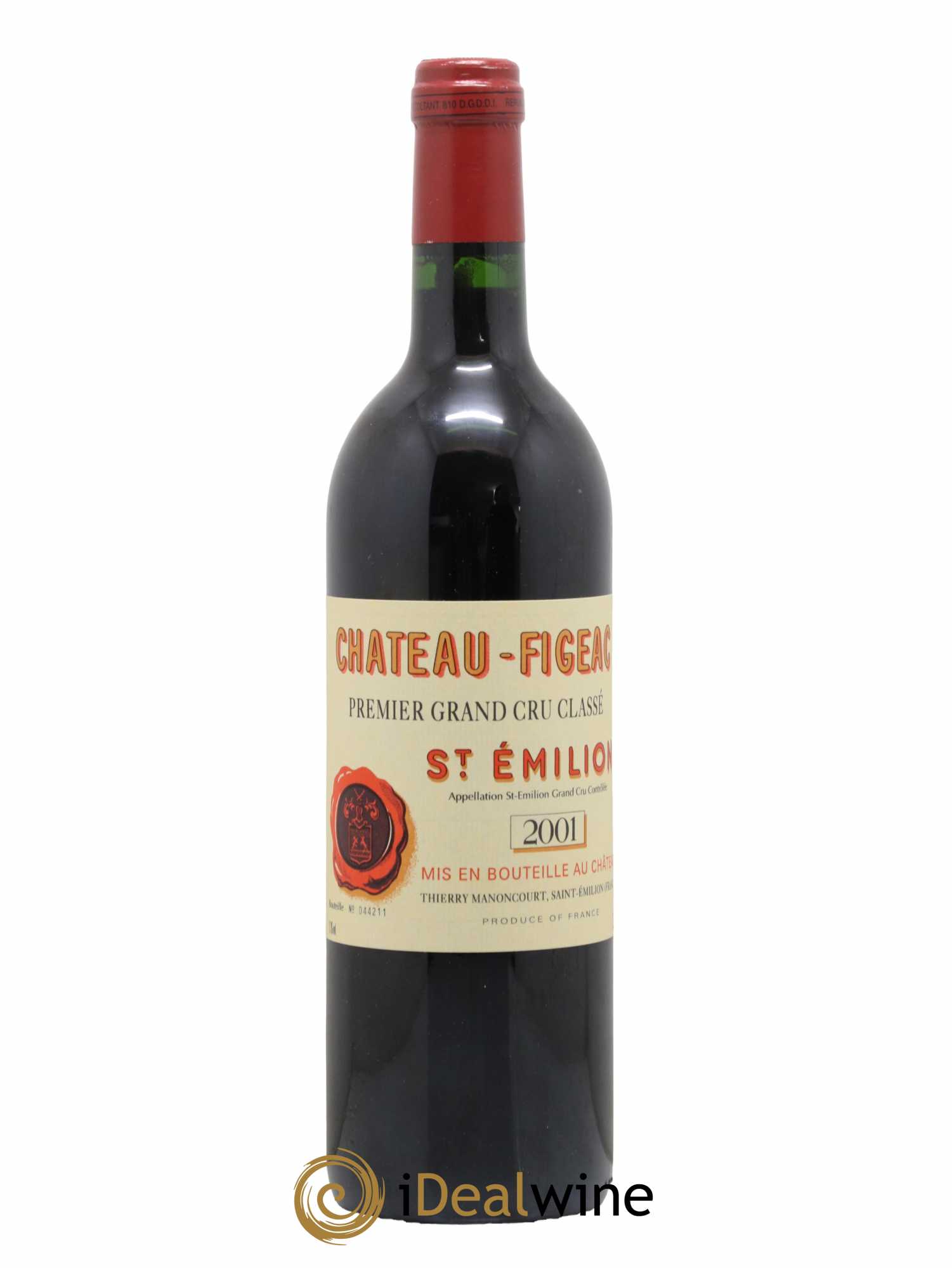 Château Figeac 1er Grand Cru Classé A 2001 - Lot de 1 bouteille - 0