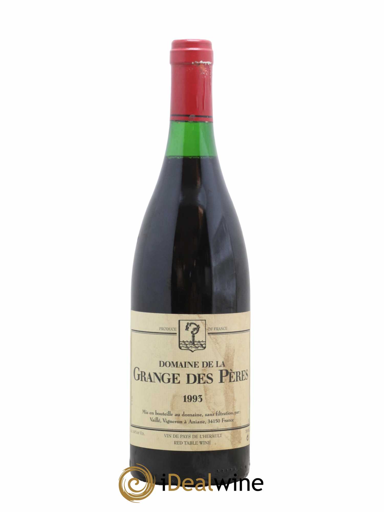 Pays d'Hérault Grange des Pères Laurent Vaillé 1993 - Lot de 1 bouteille - 0