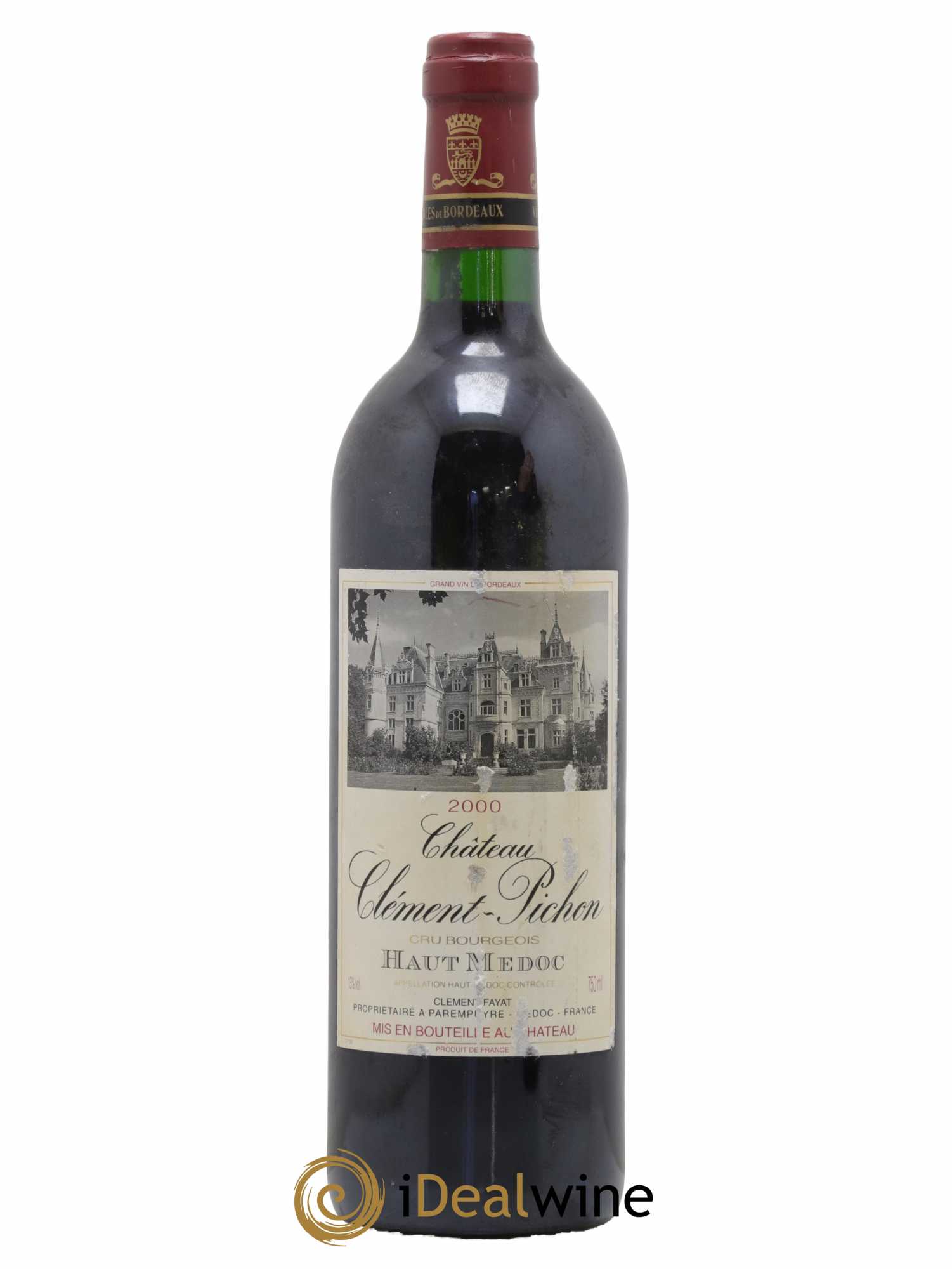 Château Clément-Pichon Cru Bourgeois 2000 - Lot de 1 bouteille - 0