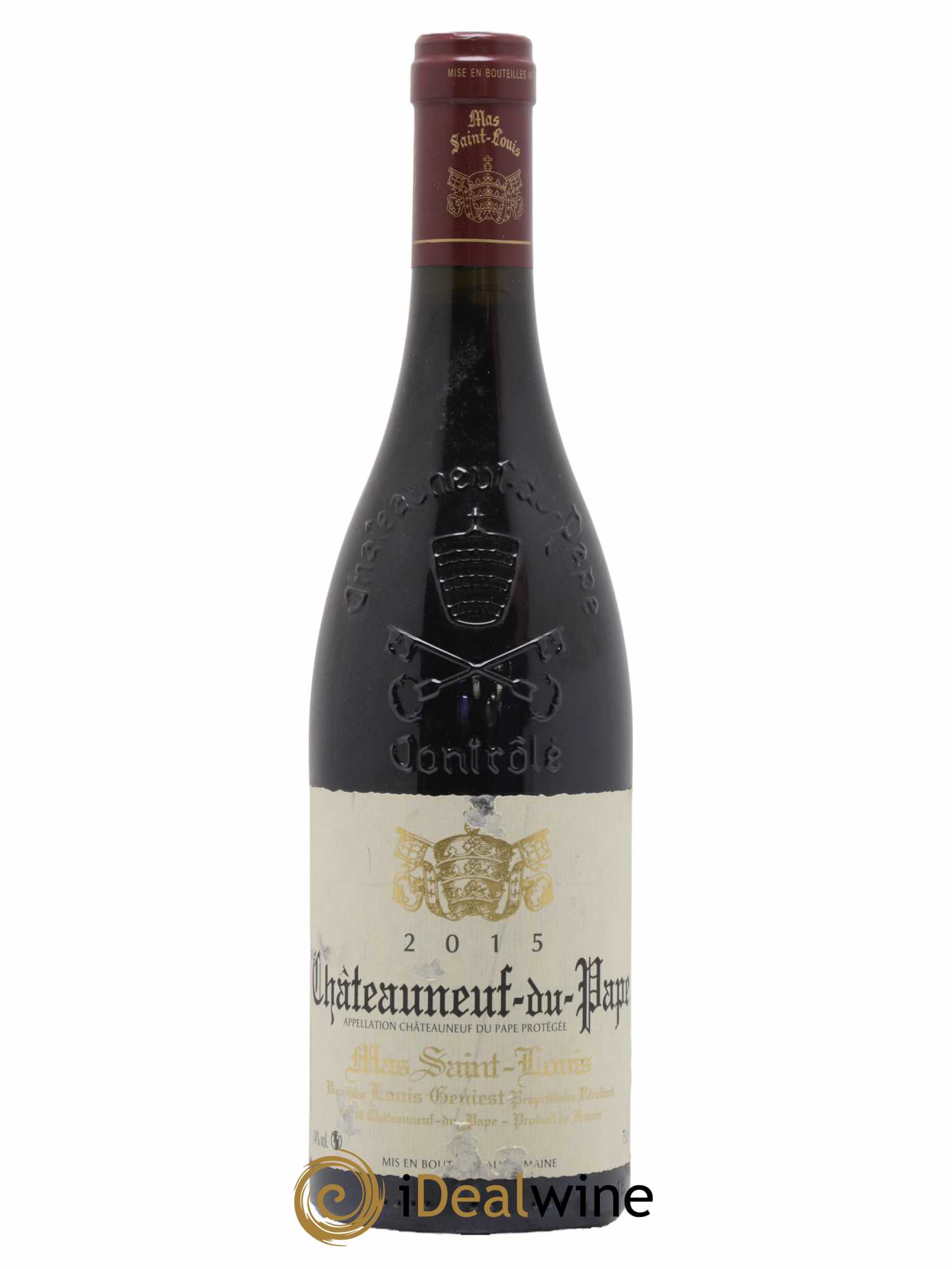 Châteauneuf-du-Pape Tradition Mas Saint-Louis 2015 - Lot de 1 bouteille - 0