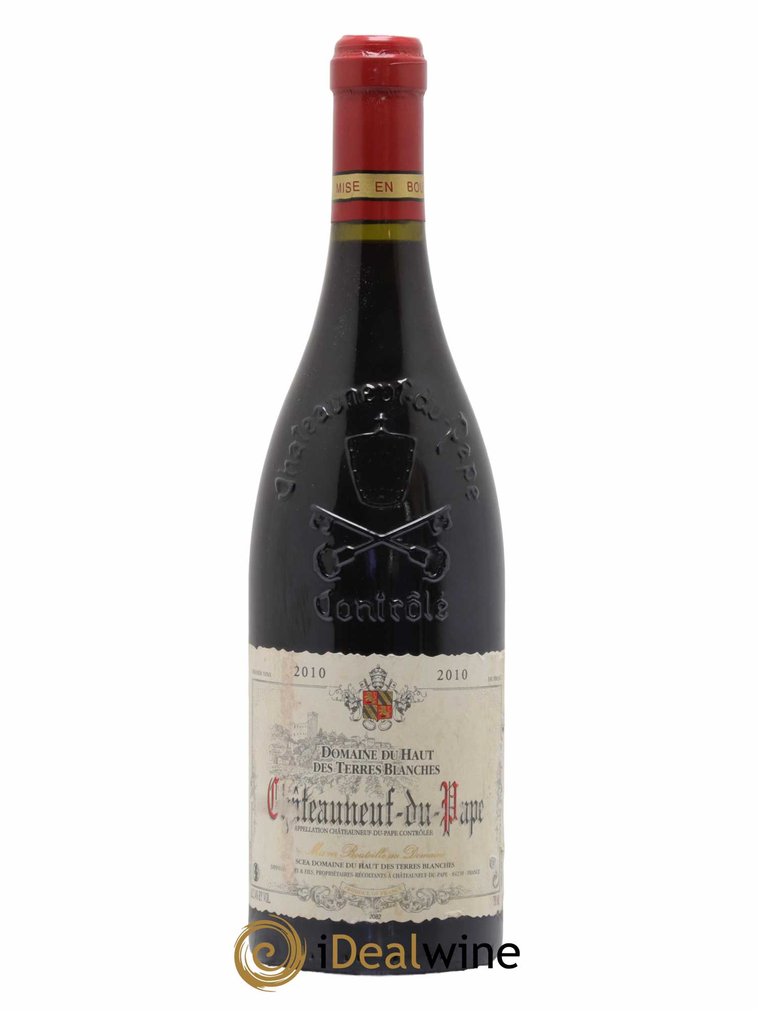 Châteauneuf-du-Pape Domaine Haut des Terres Blanches 2010 - Lot de 1 bouteille - 0
