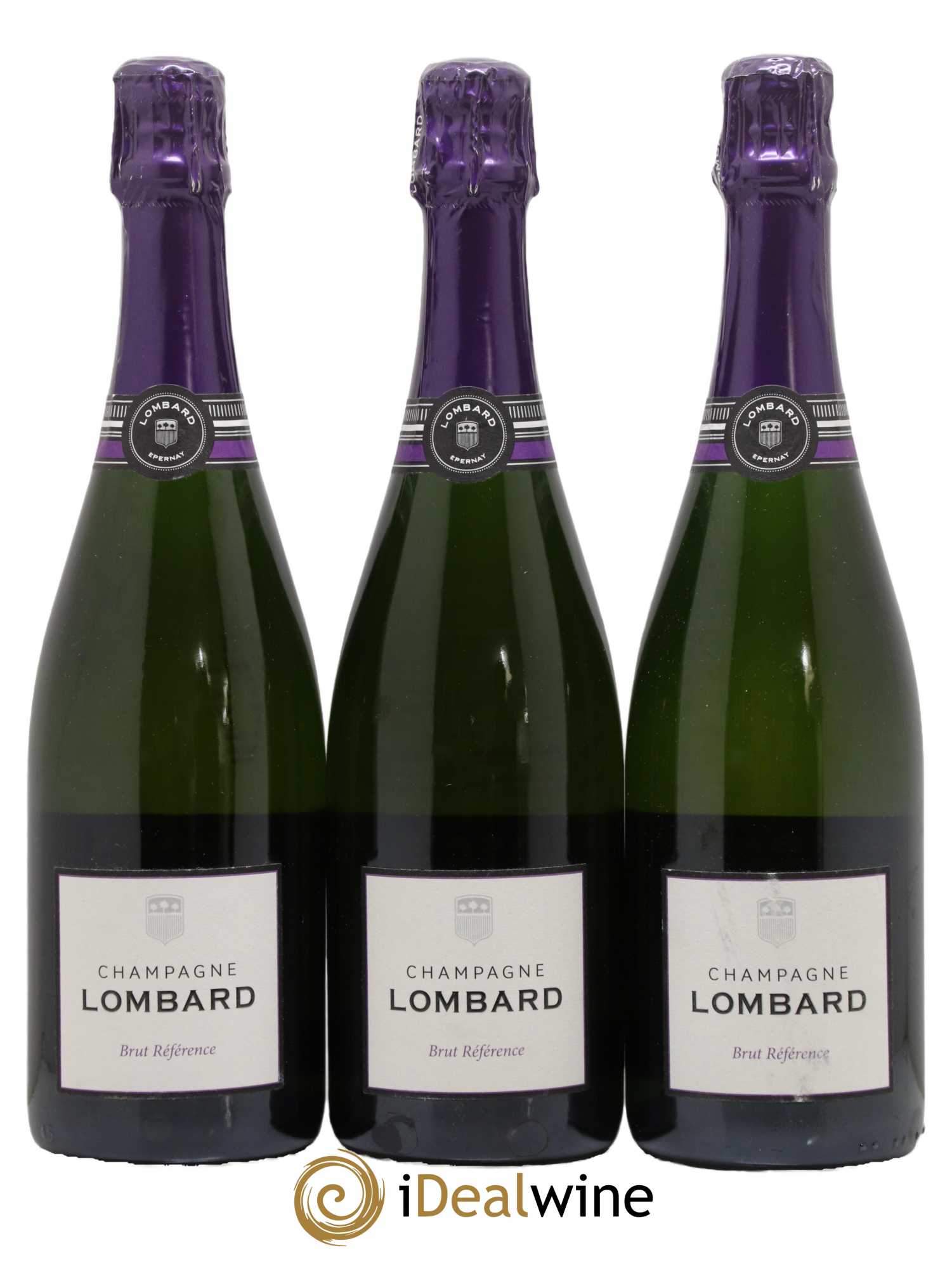 Champagne Brut Référence Domaine Lombard - Lot de 3 bouteilles - 0