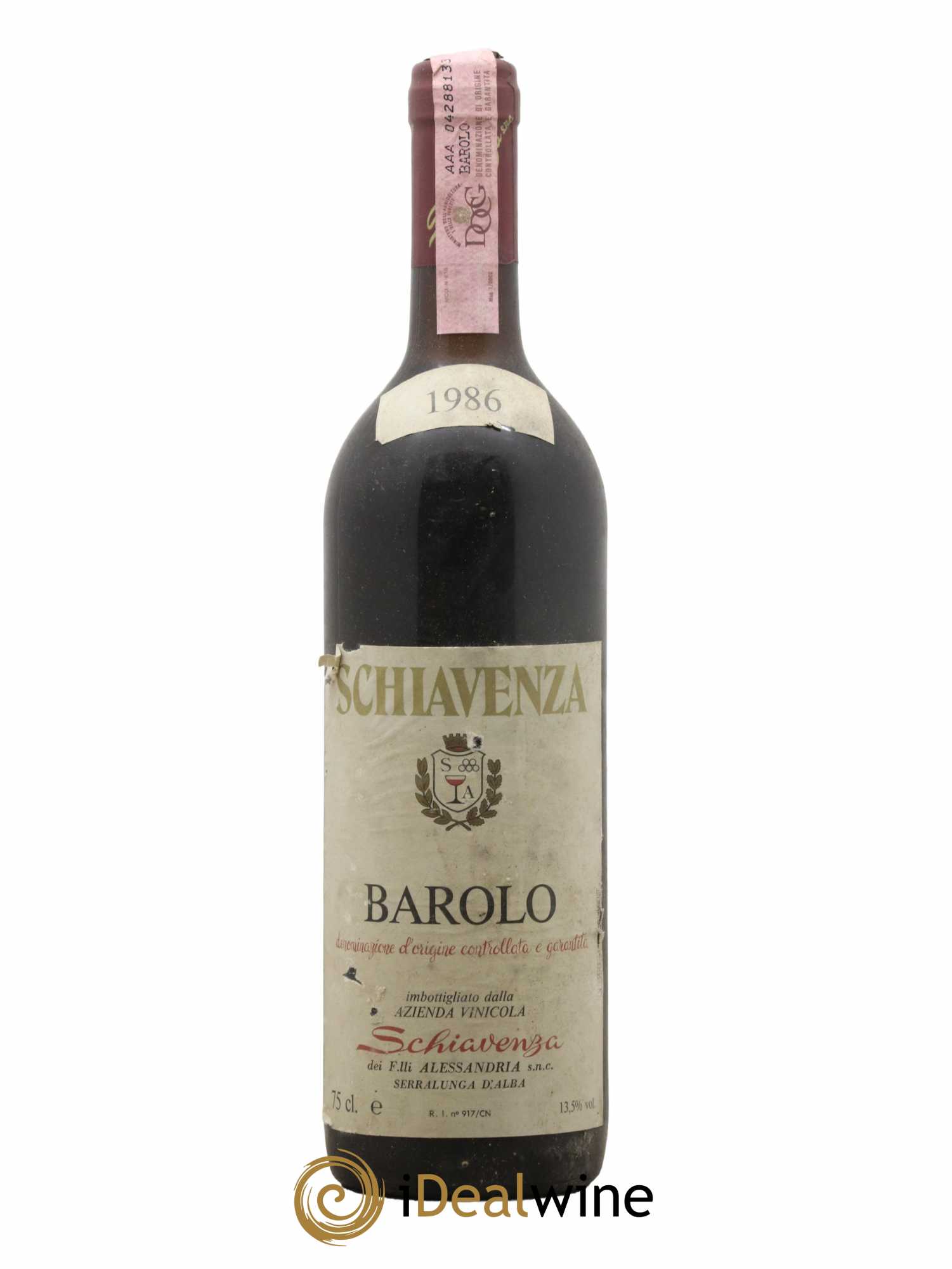 Barolo Azienda Agricola Schiavenza 1986 - Lot de 1 bouteille - 0
