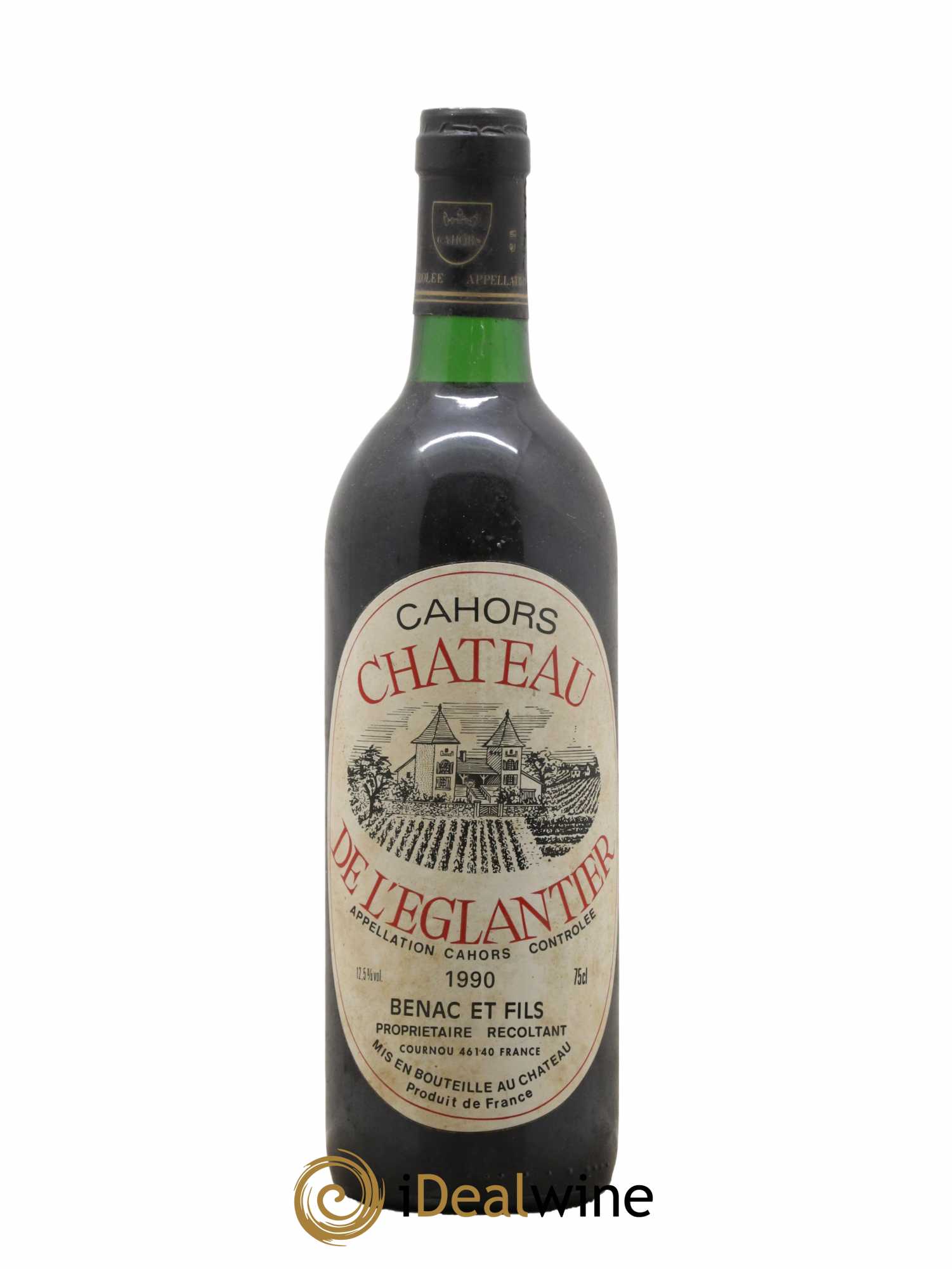 Cahors Château de l'Eglantier 1990 - Lot de 1 bouteille - 0