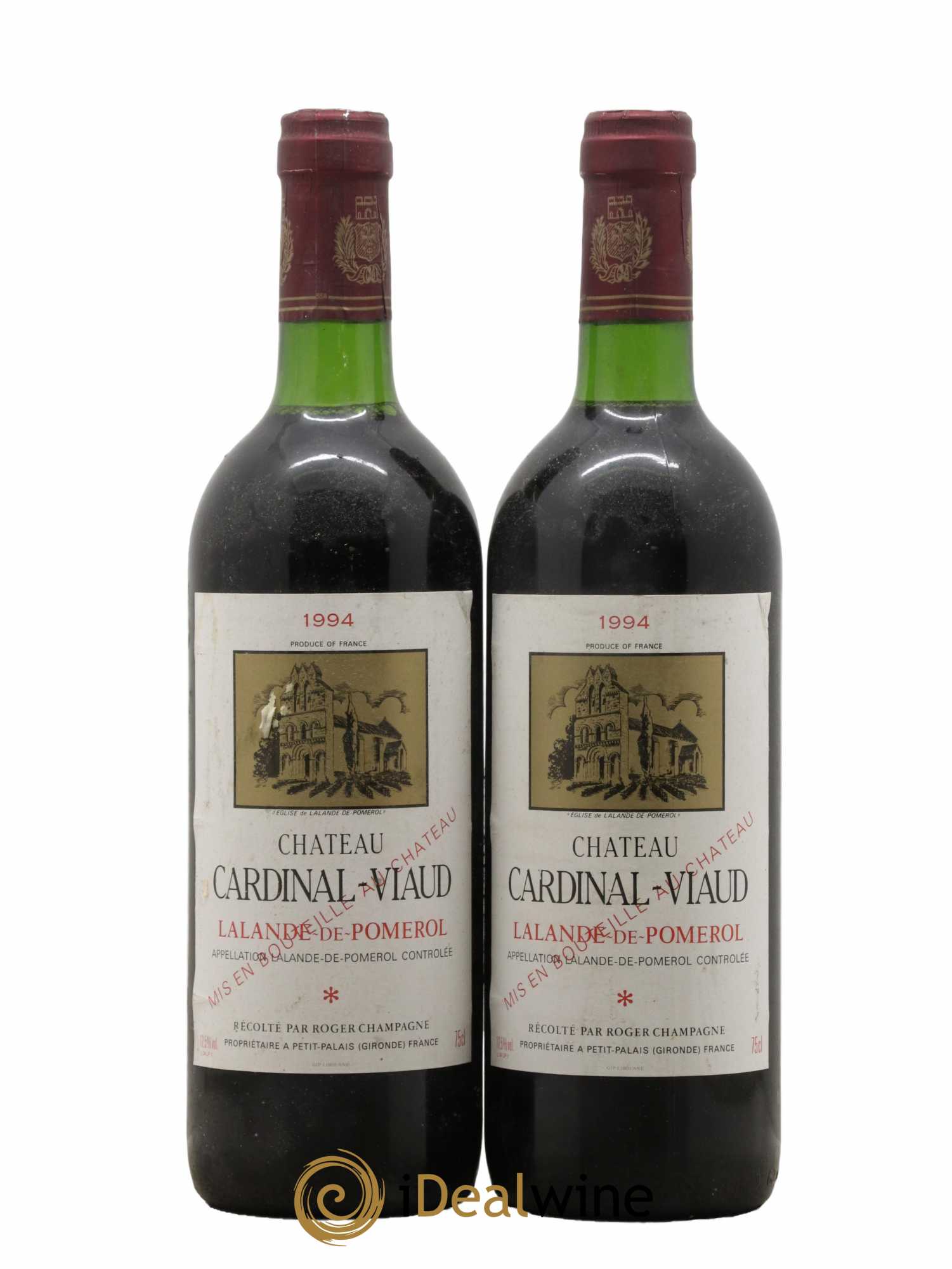 Lalande-de-Pomerol Château Cardinal Viaud 1994 - Lot de 2 bouteilles - 0